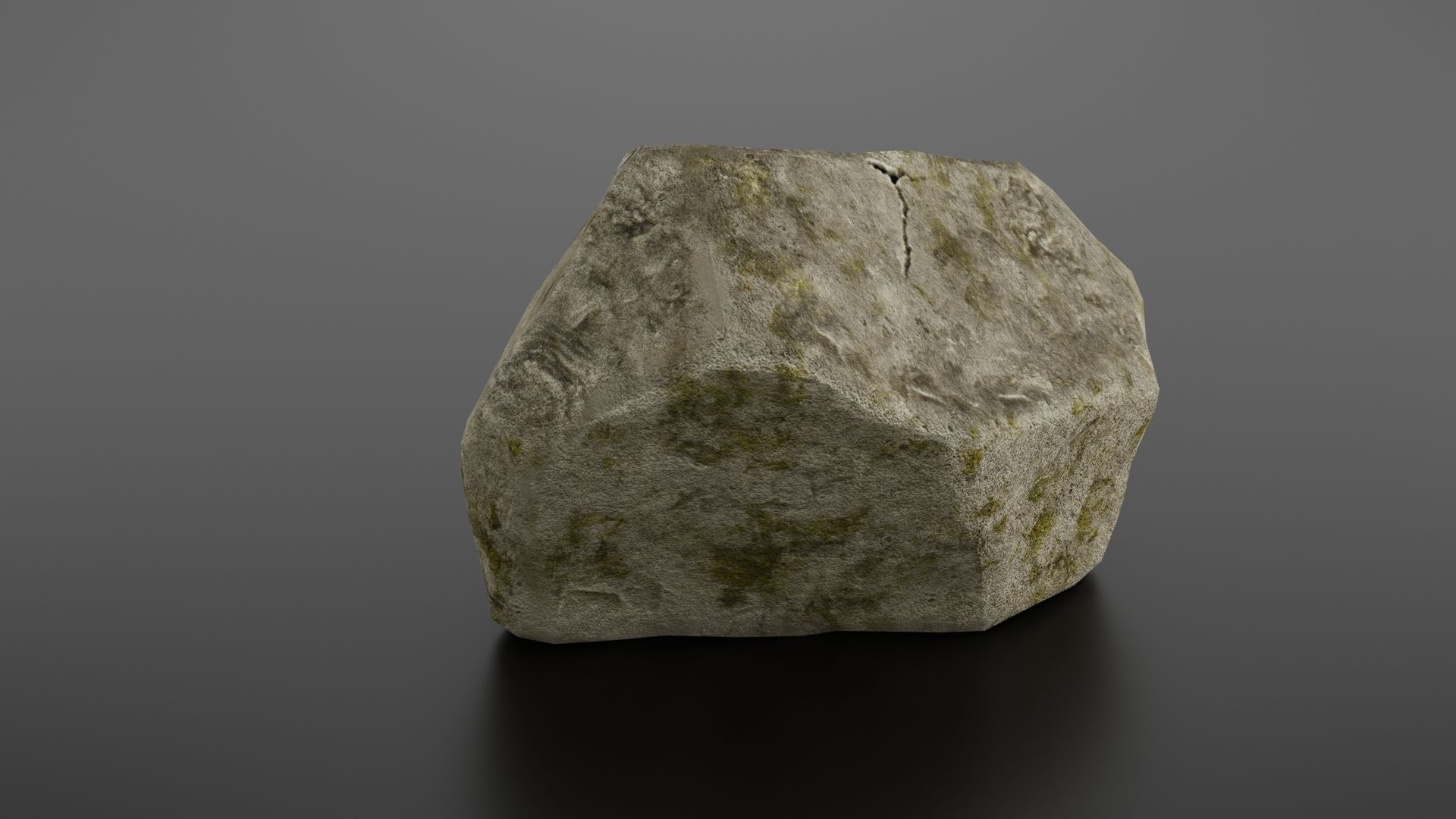 Rock formation 7 Low-poly 3D model_7