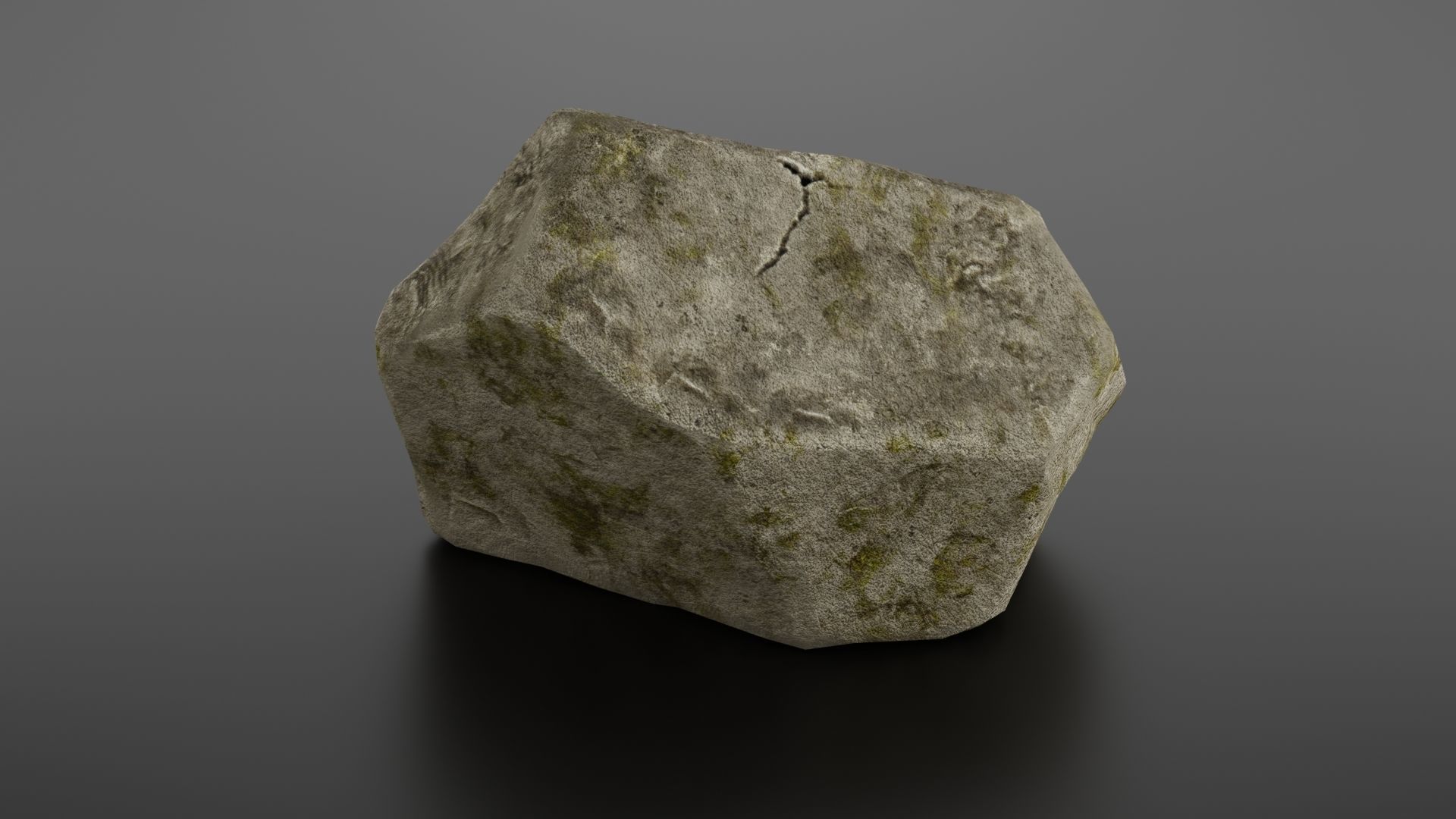 Rock formation 7 Low-poly 3D model_5