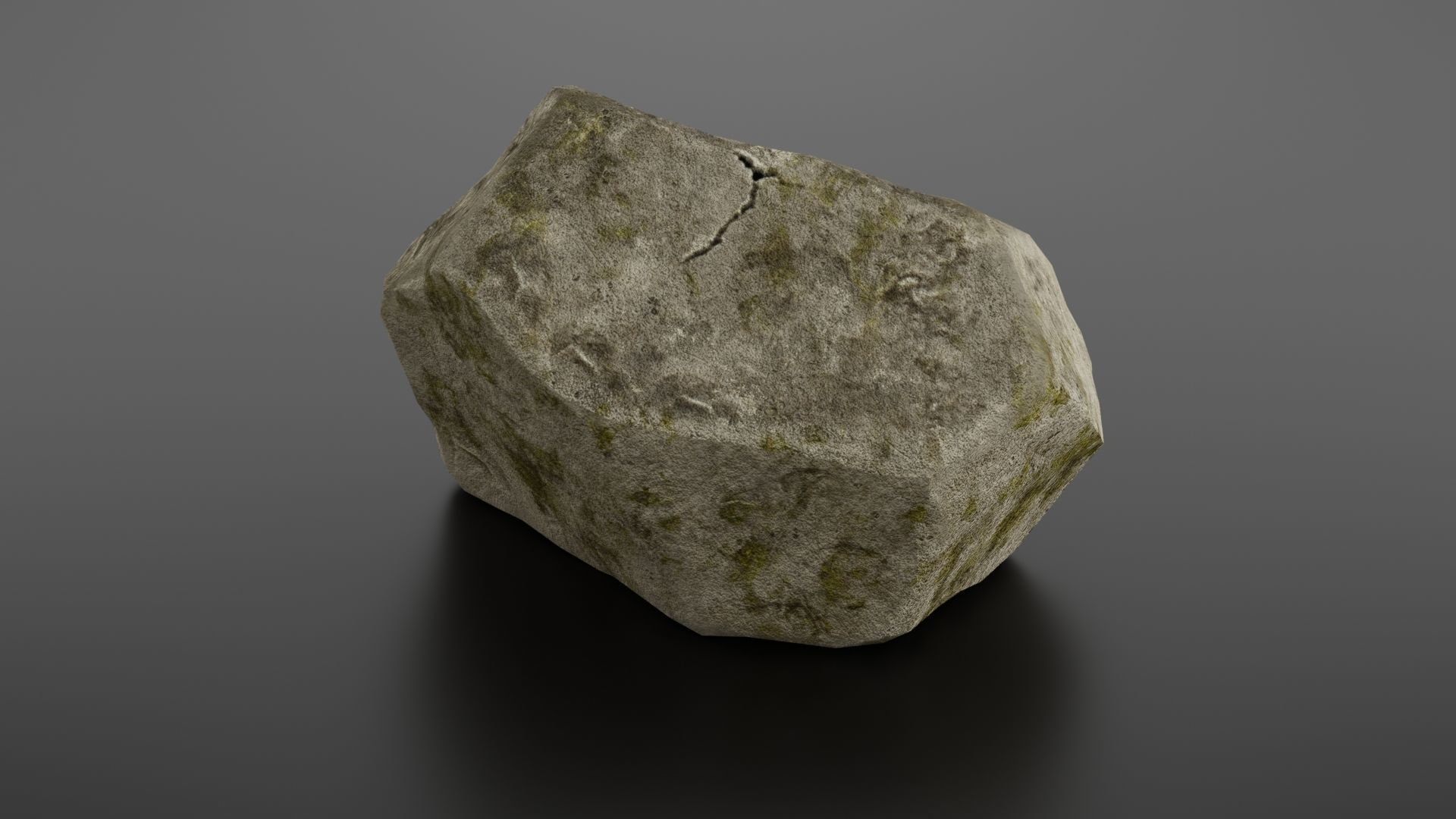 Rock formation 7 Low-poly 3D model_3