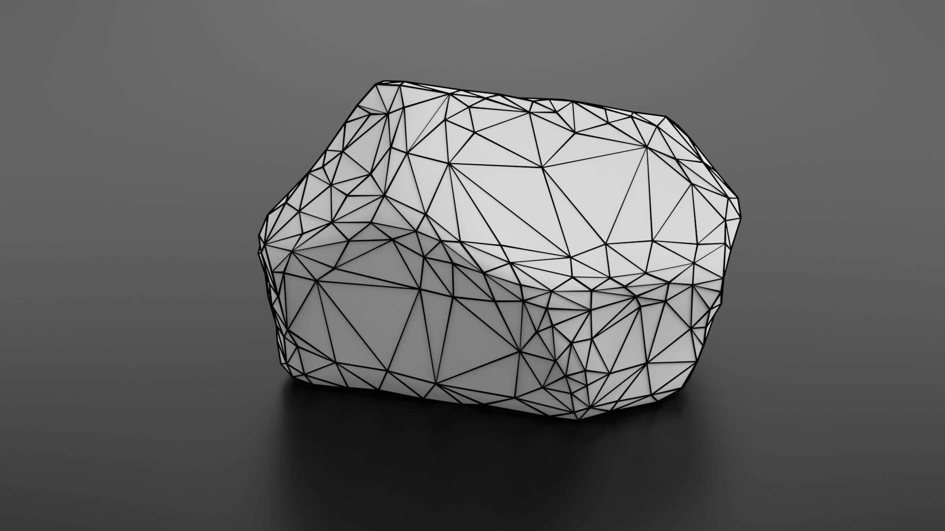 Rock formation 7 Low-poly 3D model_26