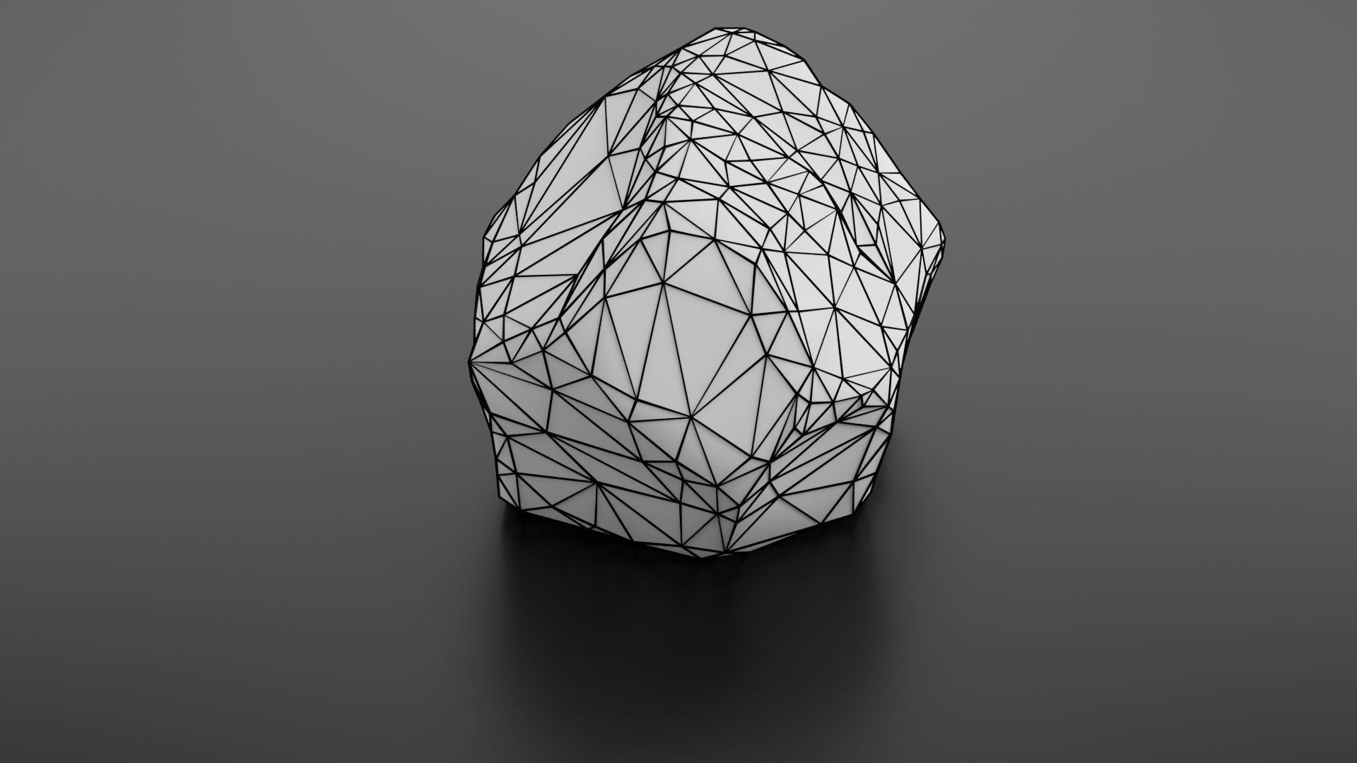 Rock formation 7 Low-poly 3D model_36