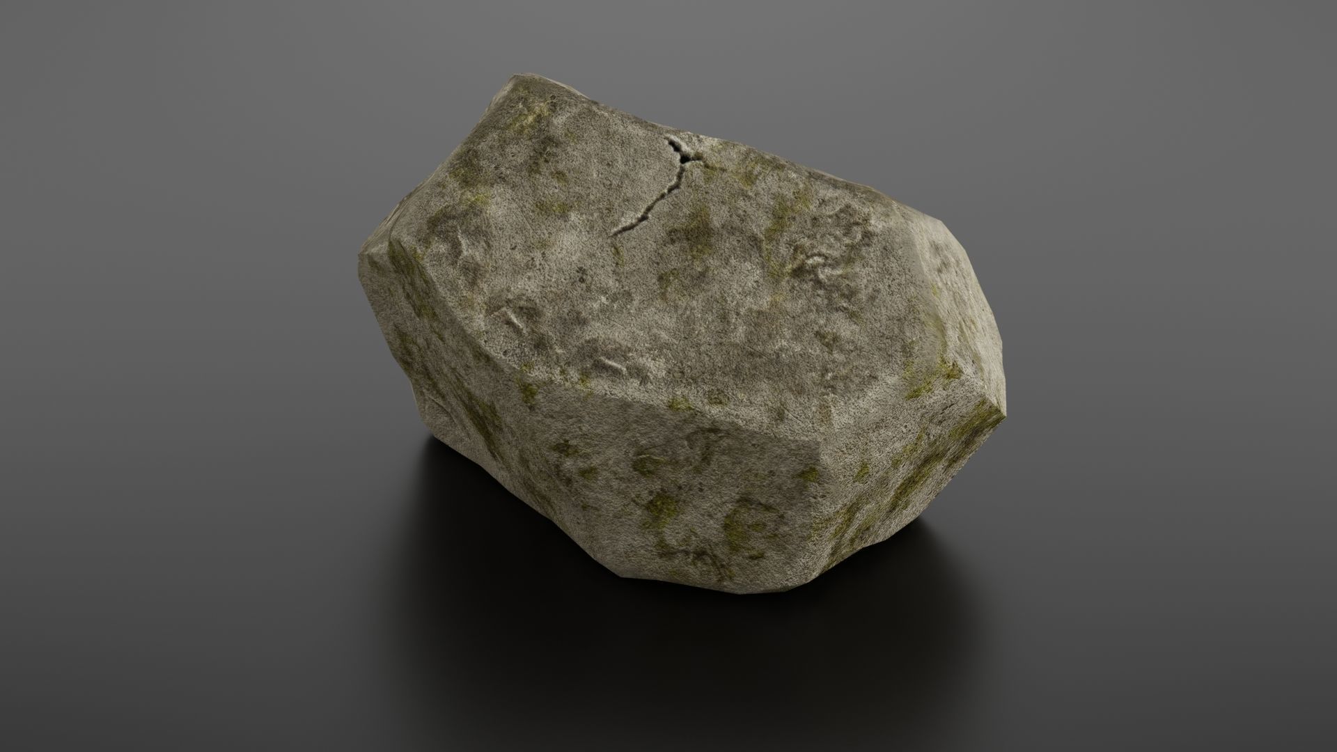 Rock formation 7 Low-poly 3D model_21