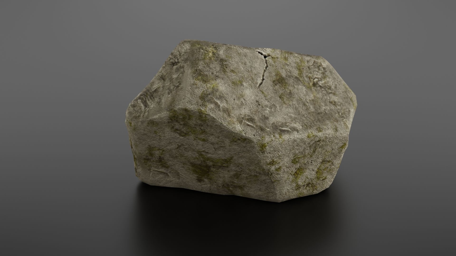 Rock formation 7 Low-poly 3D model_6