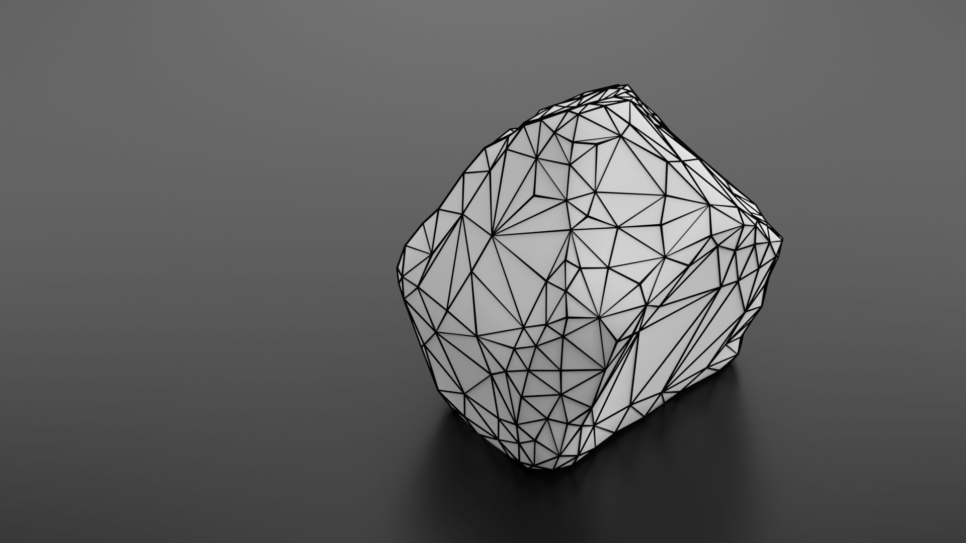 Rock formation 7 Low-poly 3D model_29