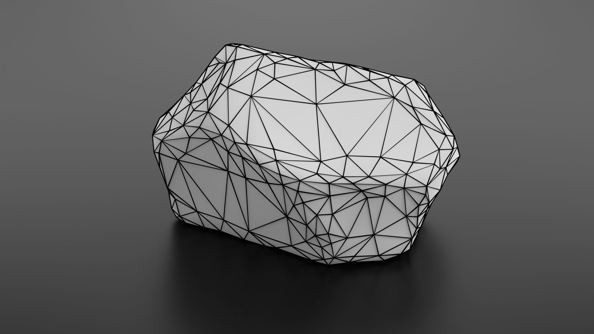 Rock formation 7 Low-poly 3D model_25