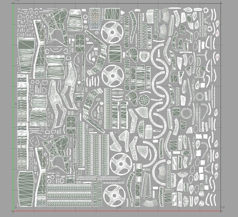 Small robot on the toy bike 3D model_9