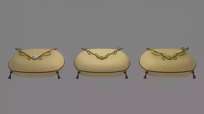 Druid Tiaras - Pack of Three Low-poly 3D model