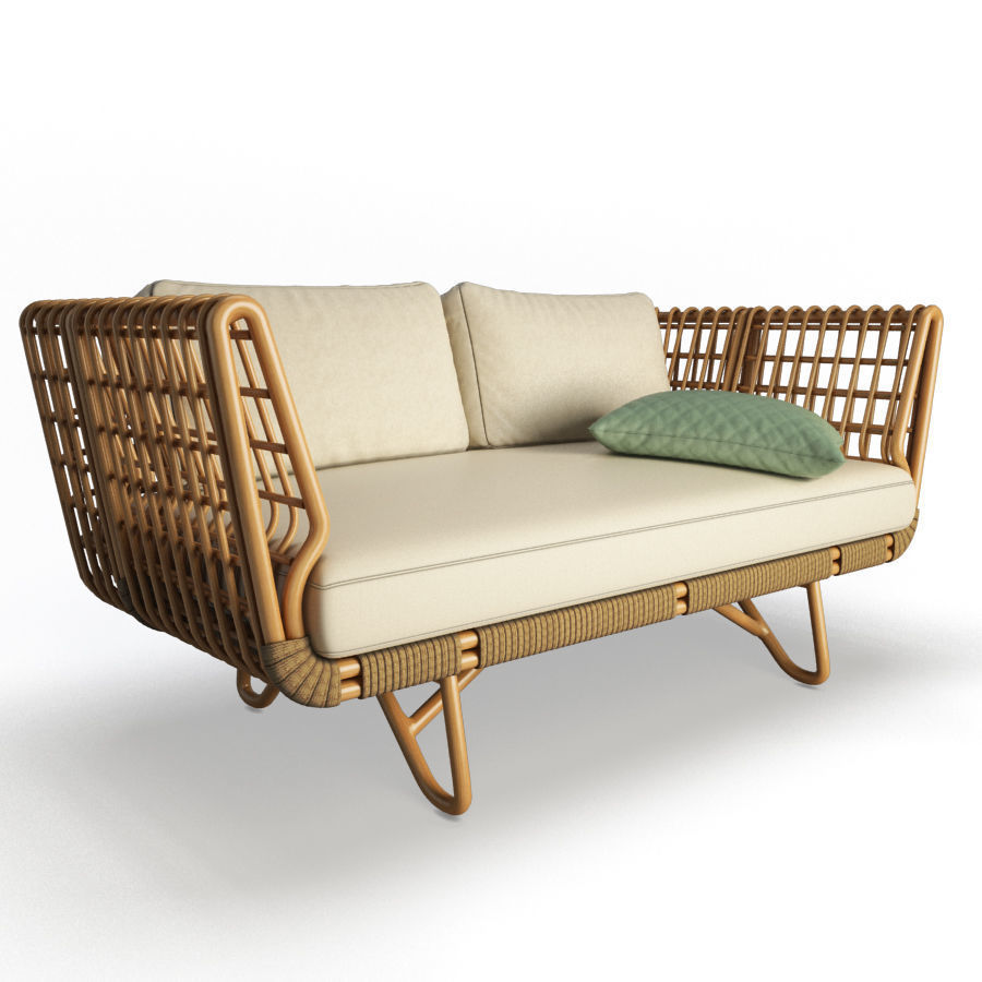 Nest Sofa Cane Line 3D model_2