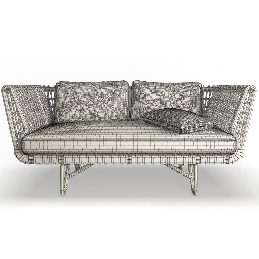 Nest Sofa Cane Line 3D model_3
