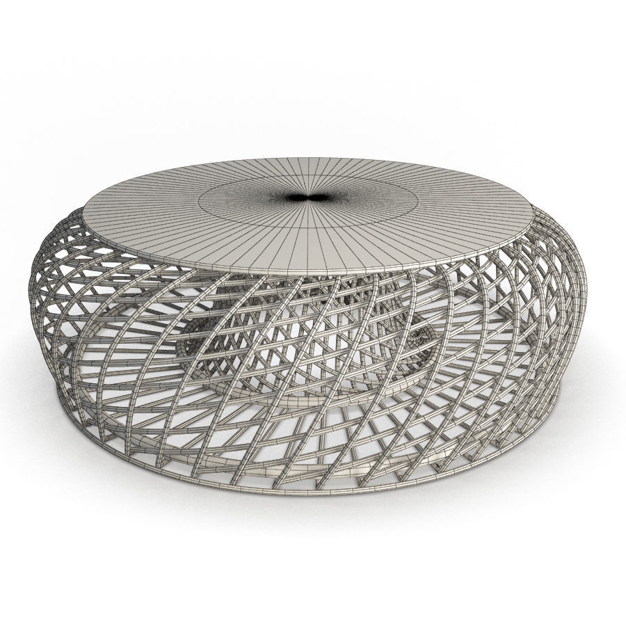 Nest Braided Table Cane Line 3D model_1