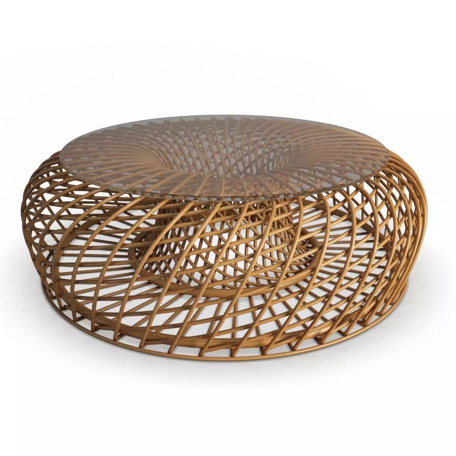 Nest Braided Table Cane Line 3D model_0