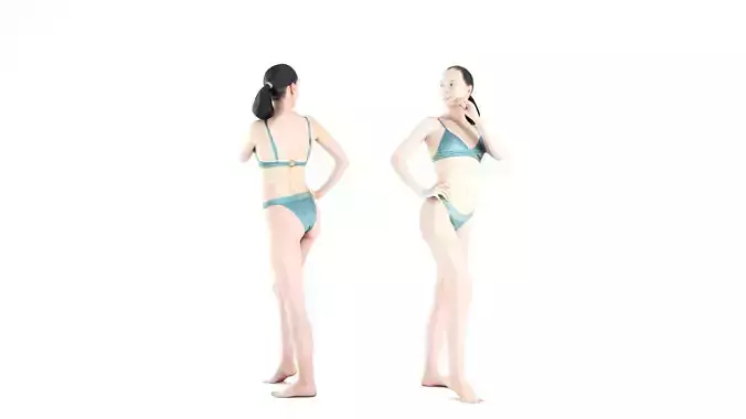 Pretty woman in a swimsuit 03