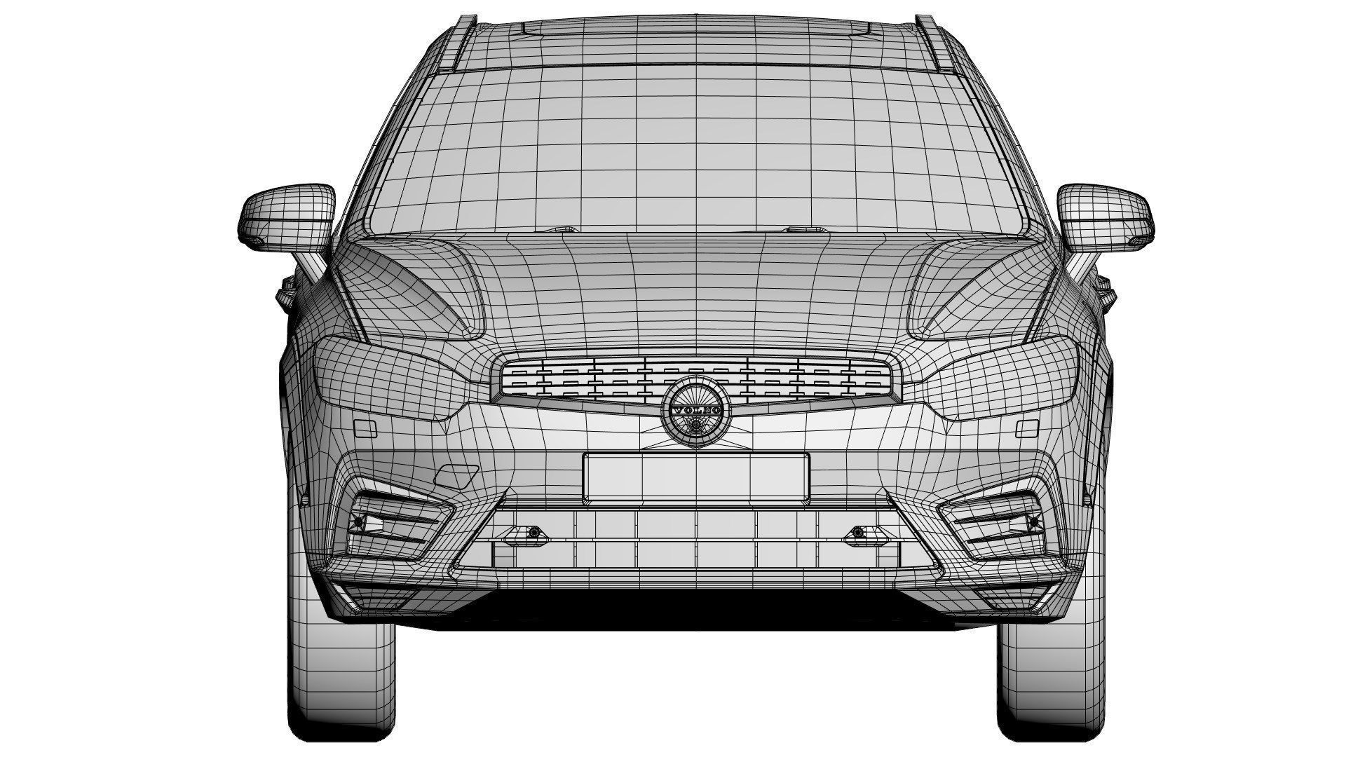 Swedish modern suv unbranded 3D model_11