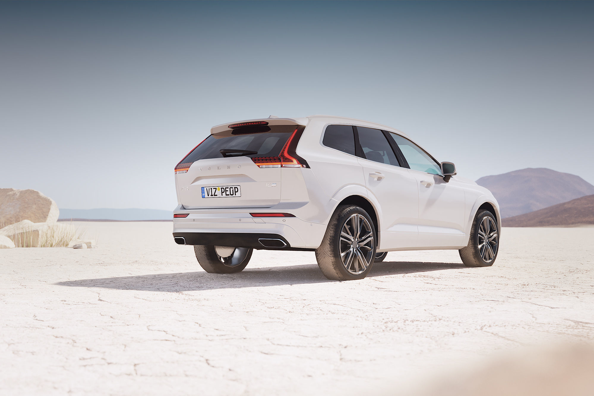 Swedish modern suv unbranded 3D model_2