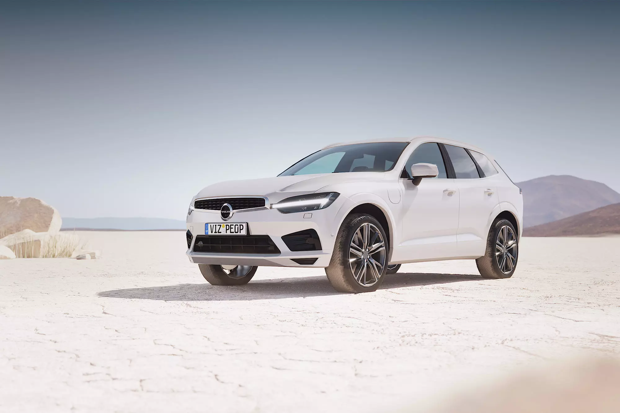 Swedish modern suv unbranded 3D model_0