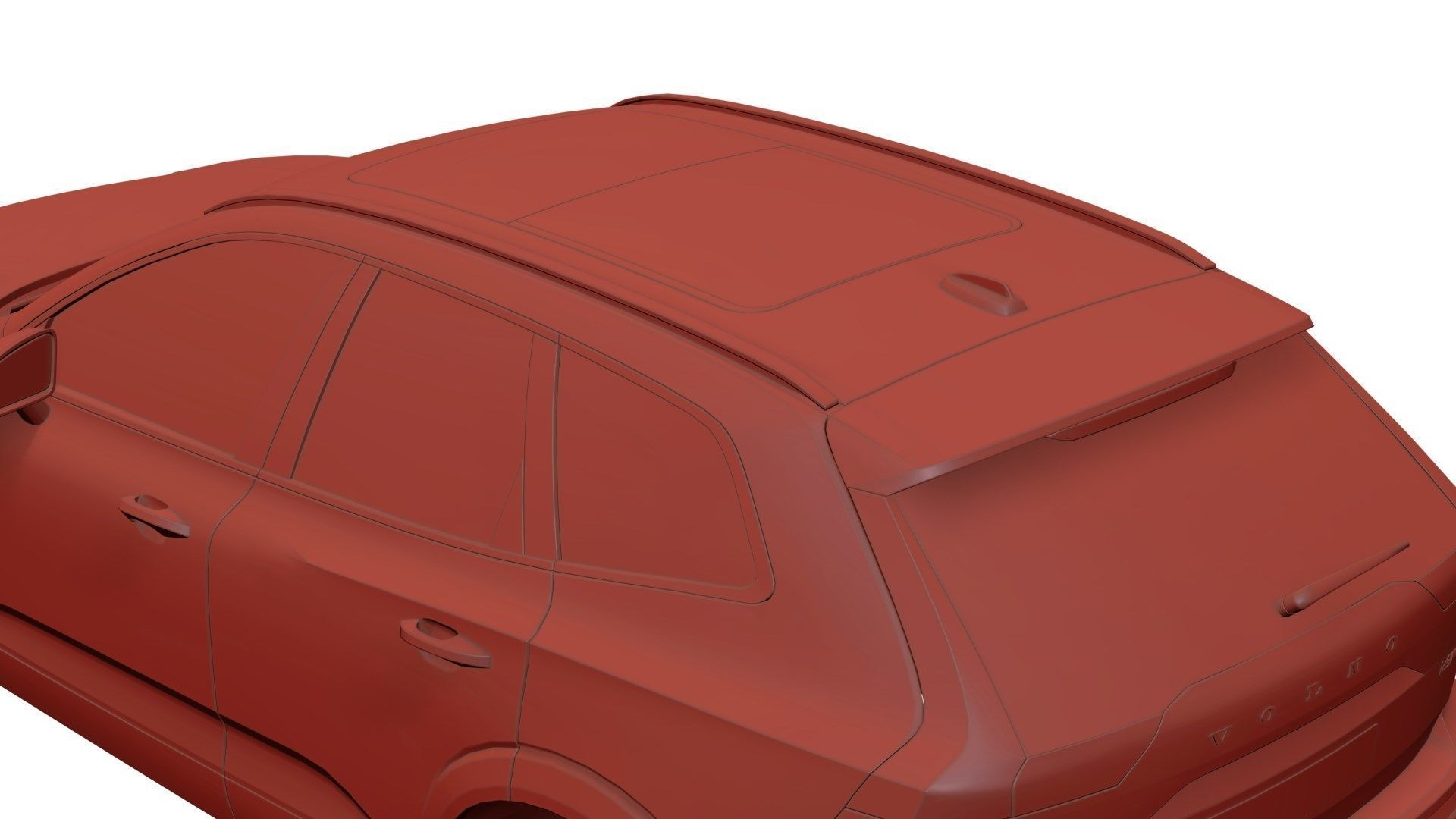 Swedish modern suv unbranded 3D model_9