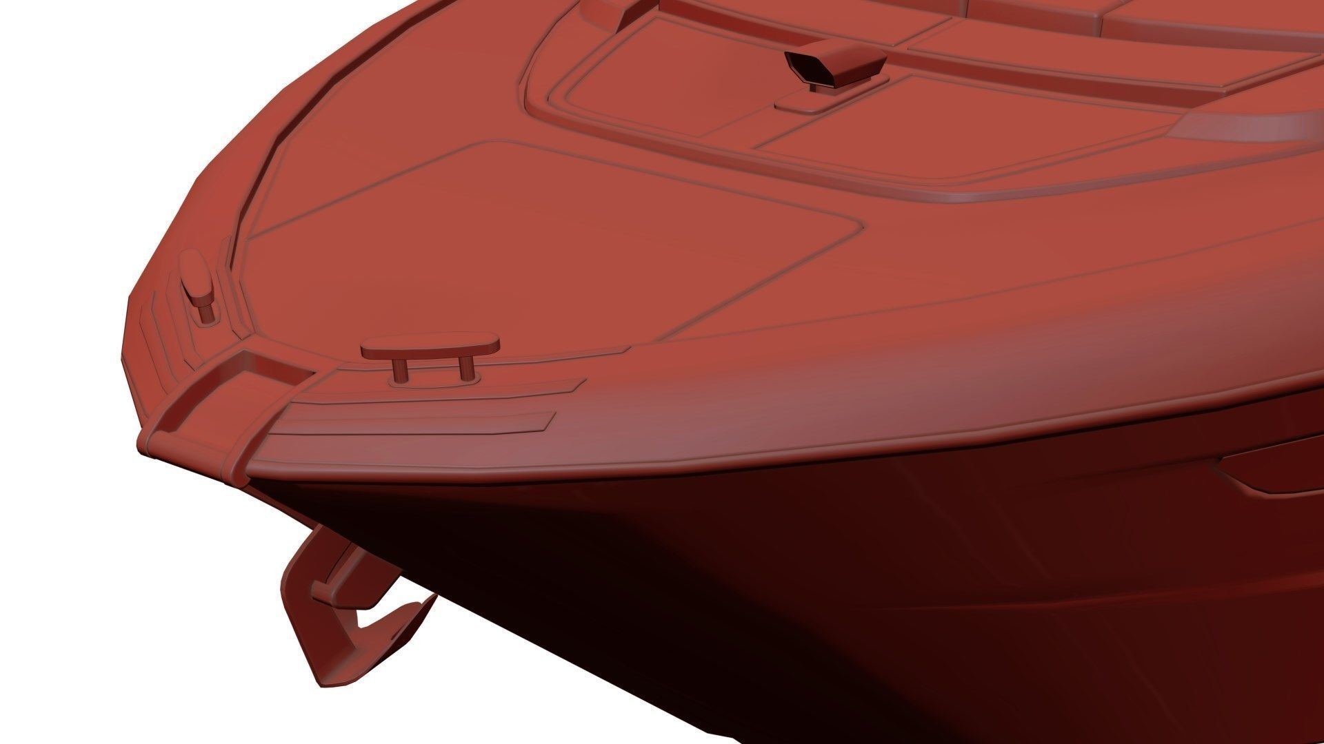 Modern recreational motor boat 3D model_10