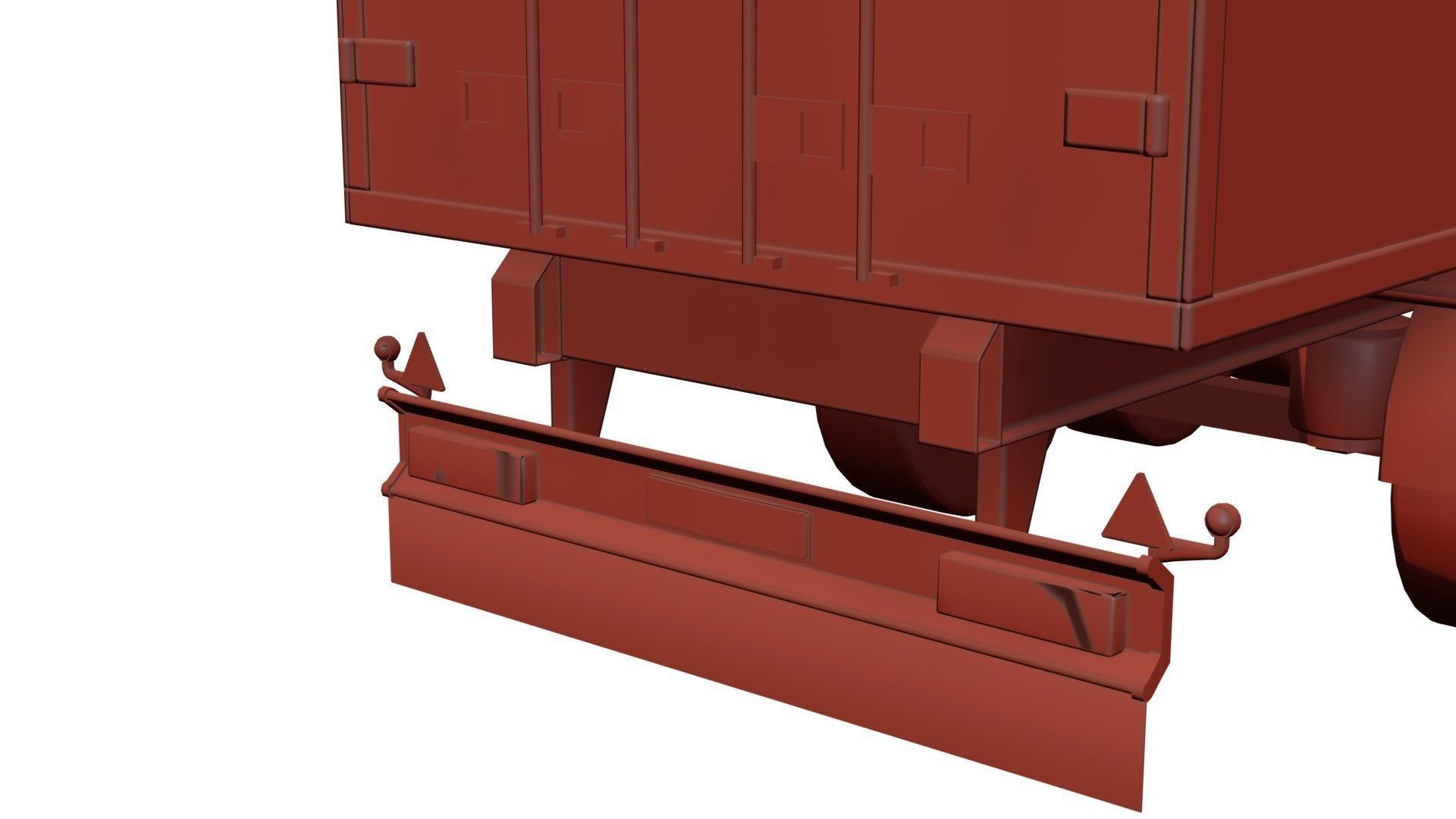 Electric semi-truck unbranded 3D model_7