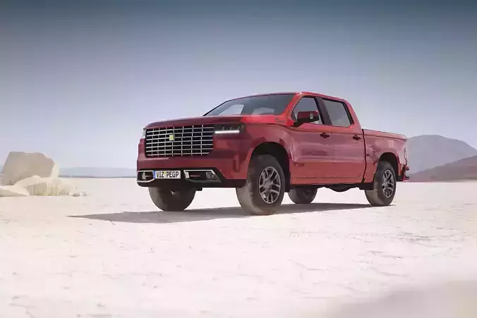 Luxury pickup truck unbranded 3D model