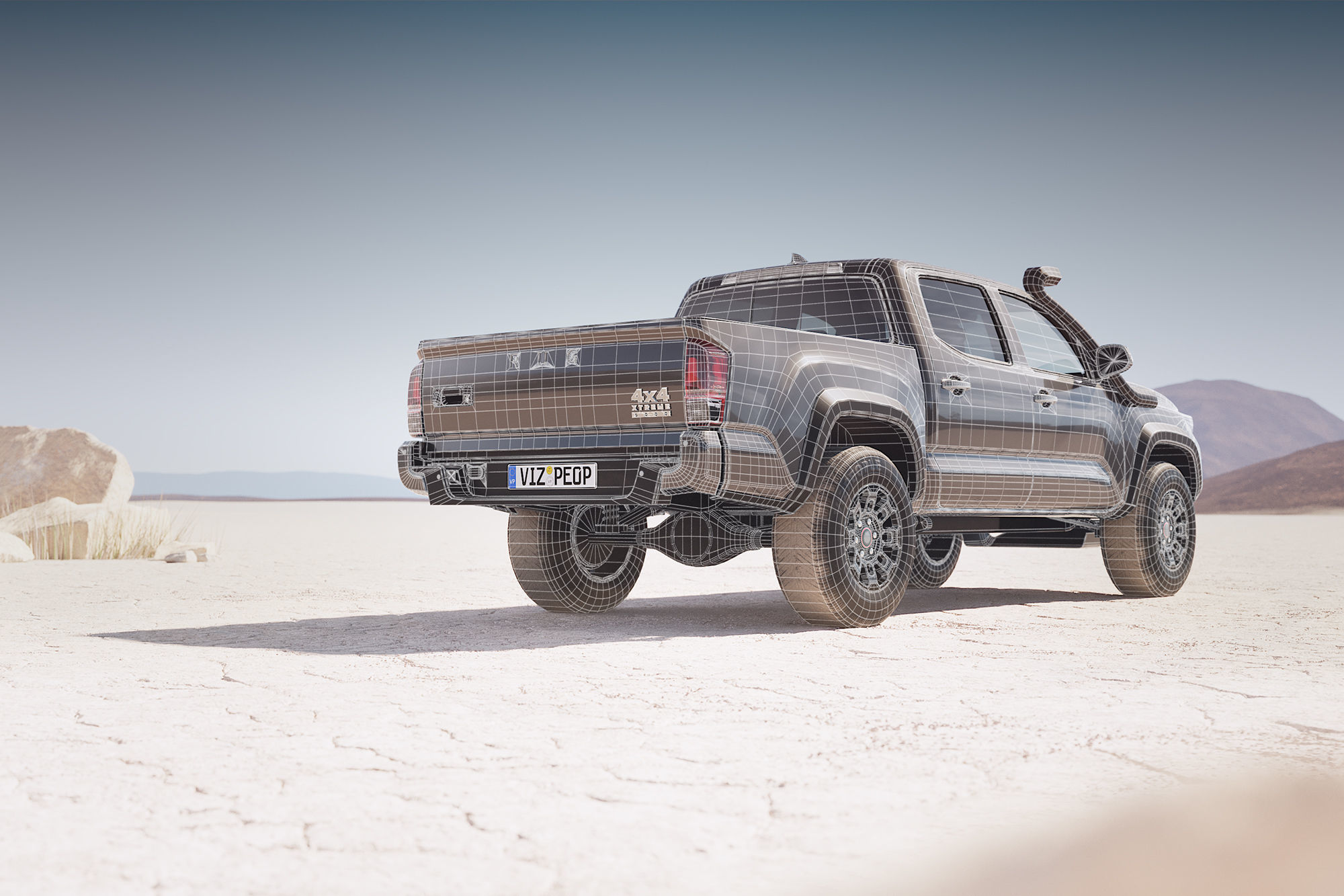 4x4 pickup truck  3D model_3