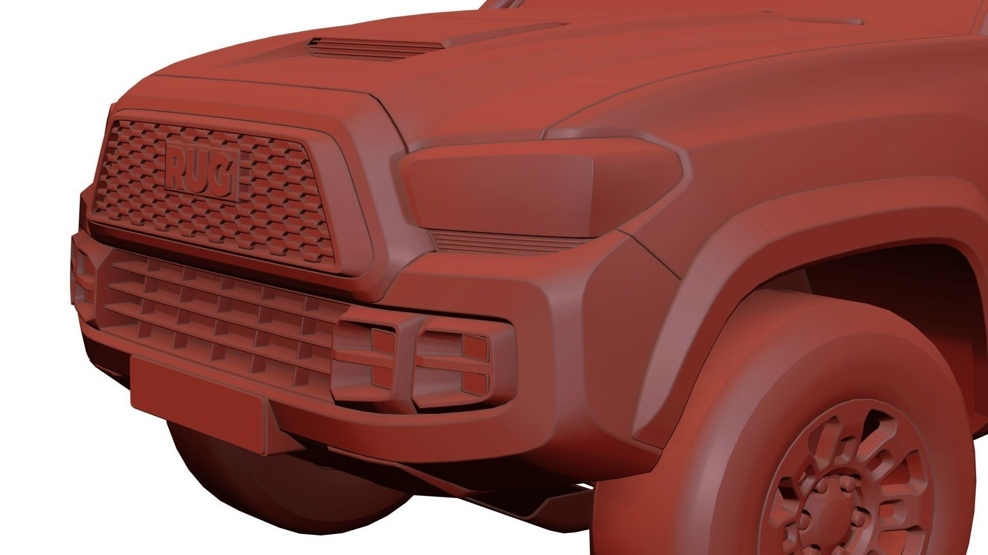 4x4 pickup truck  3D model_11