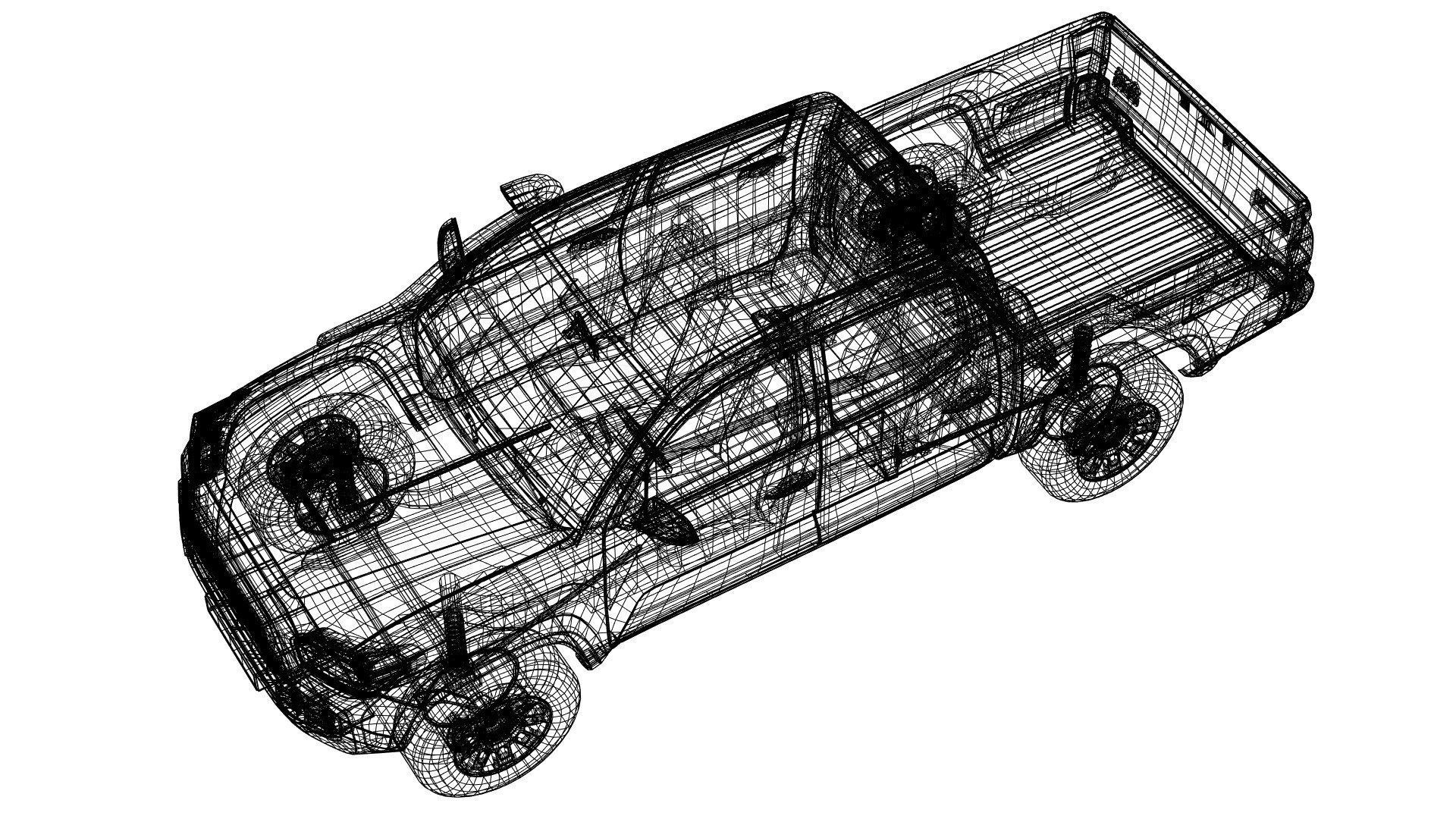 4x4 pickup truck  3D model_6