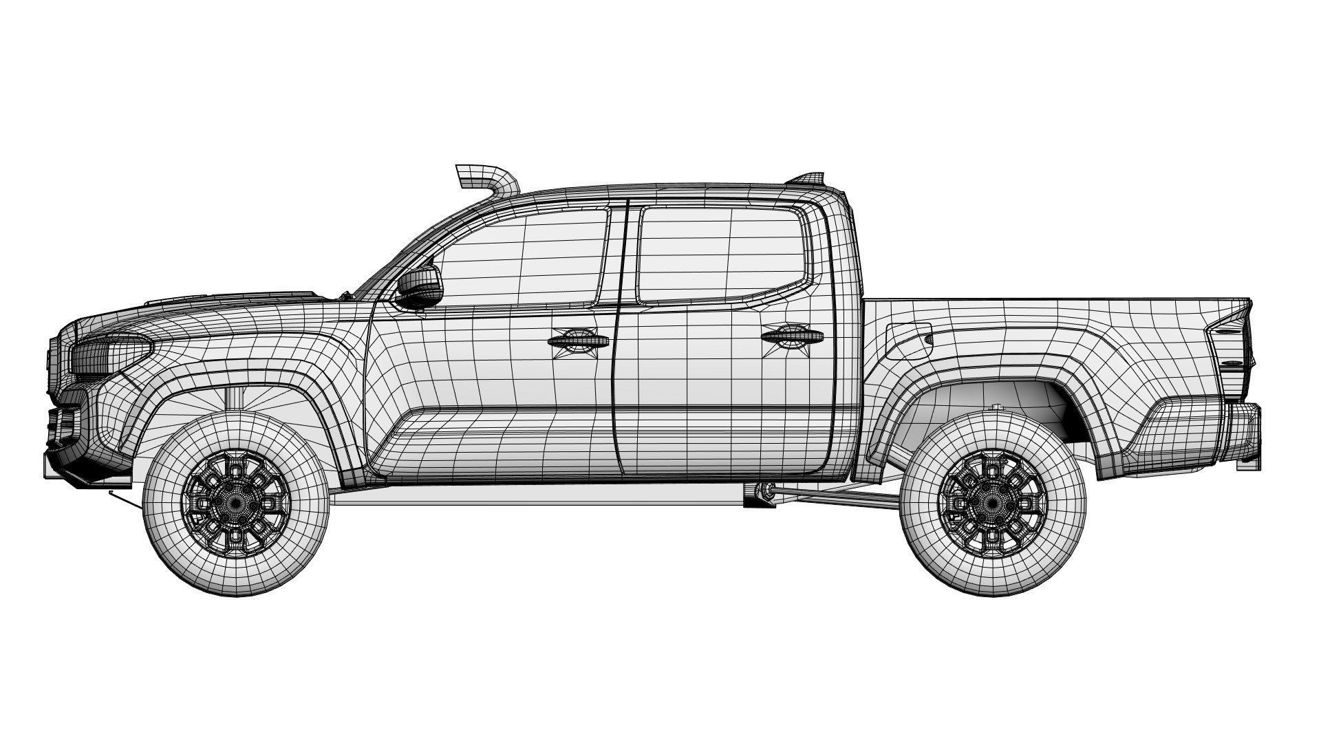 4x4 pickup truck  3D model_13
