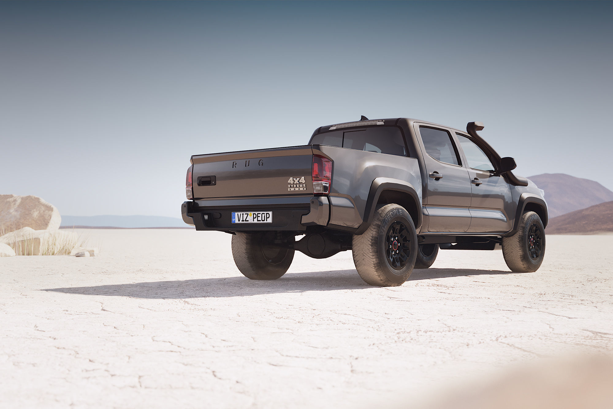 4x4 pickup truck  3D model_2