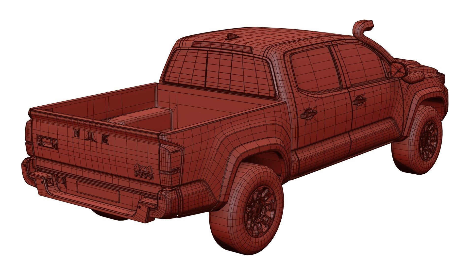 4x4 pickup truck  3D model_5