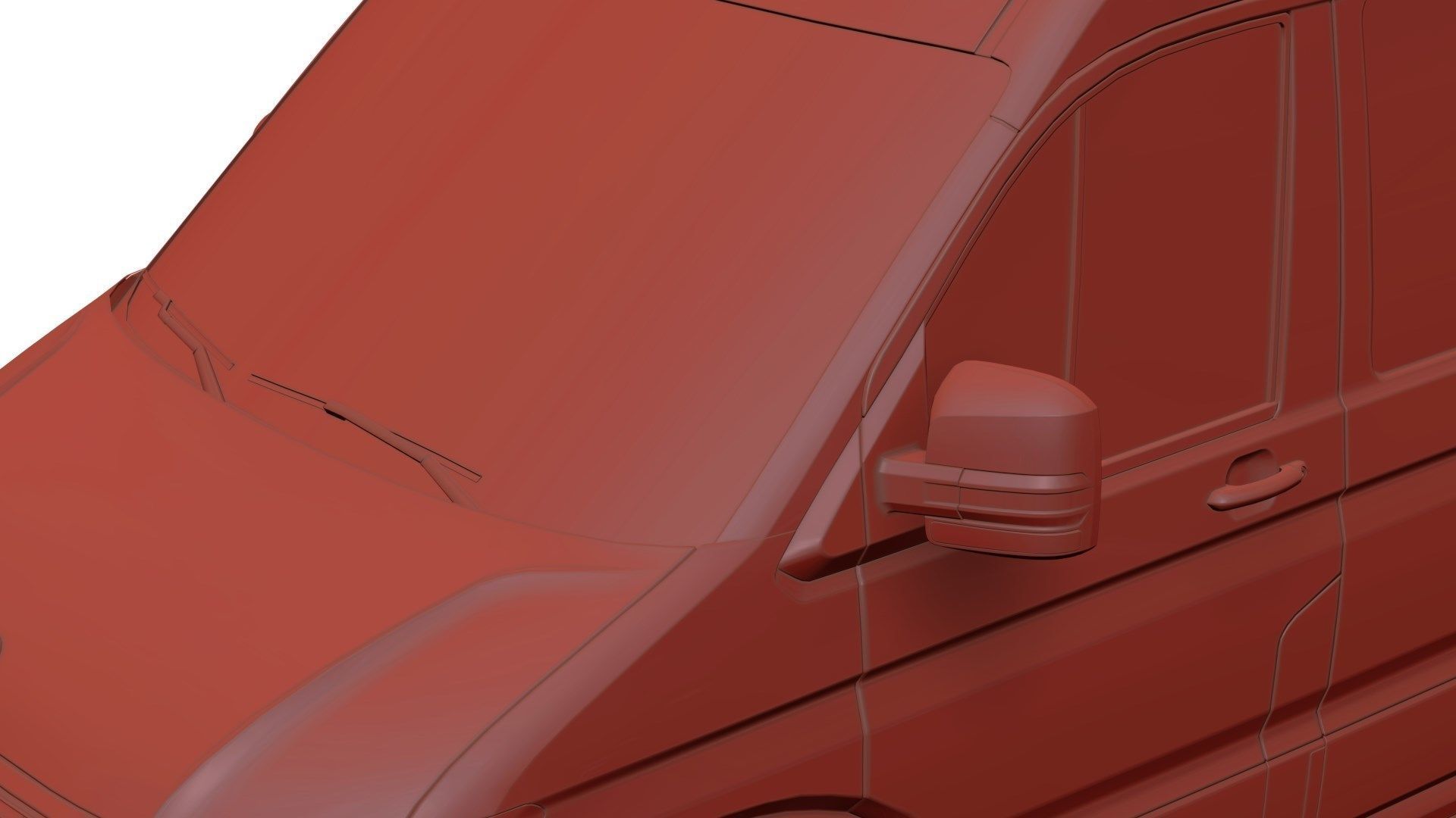 Cargo van unbranded 3D model_10