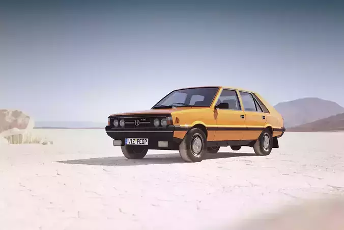 Eastern europe car FSO Polonez 3D model