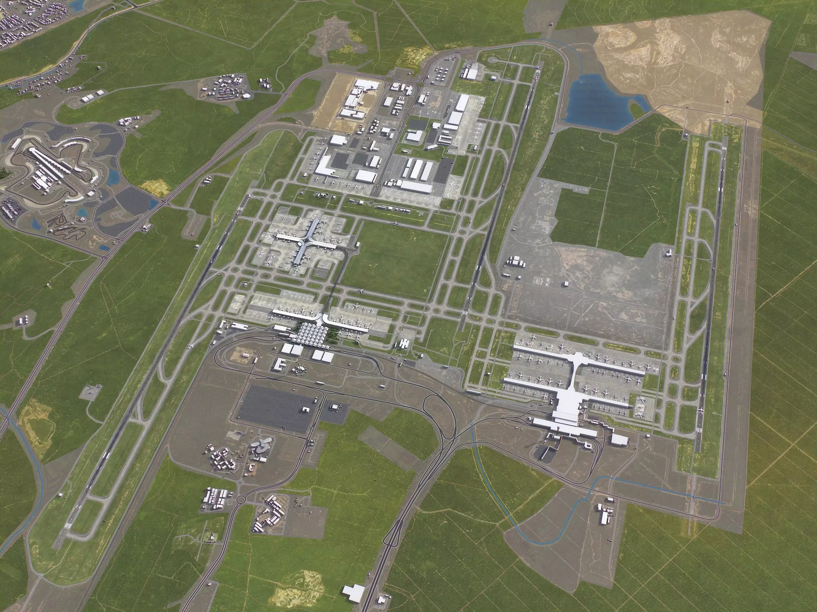 Kuala Lumpur - 3D Airport Model Low-poly 3D model_3