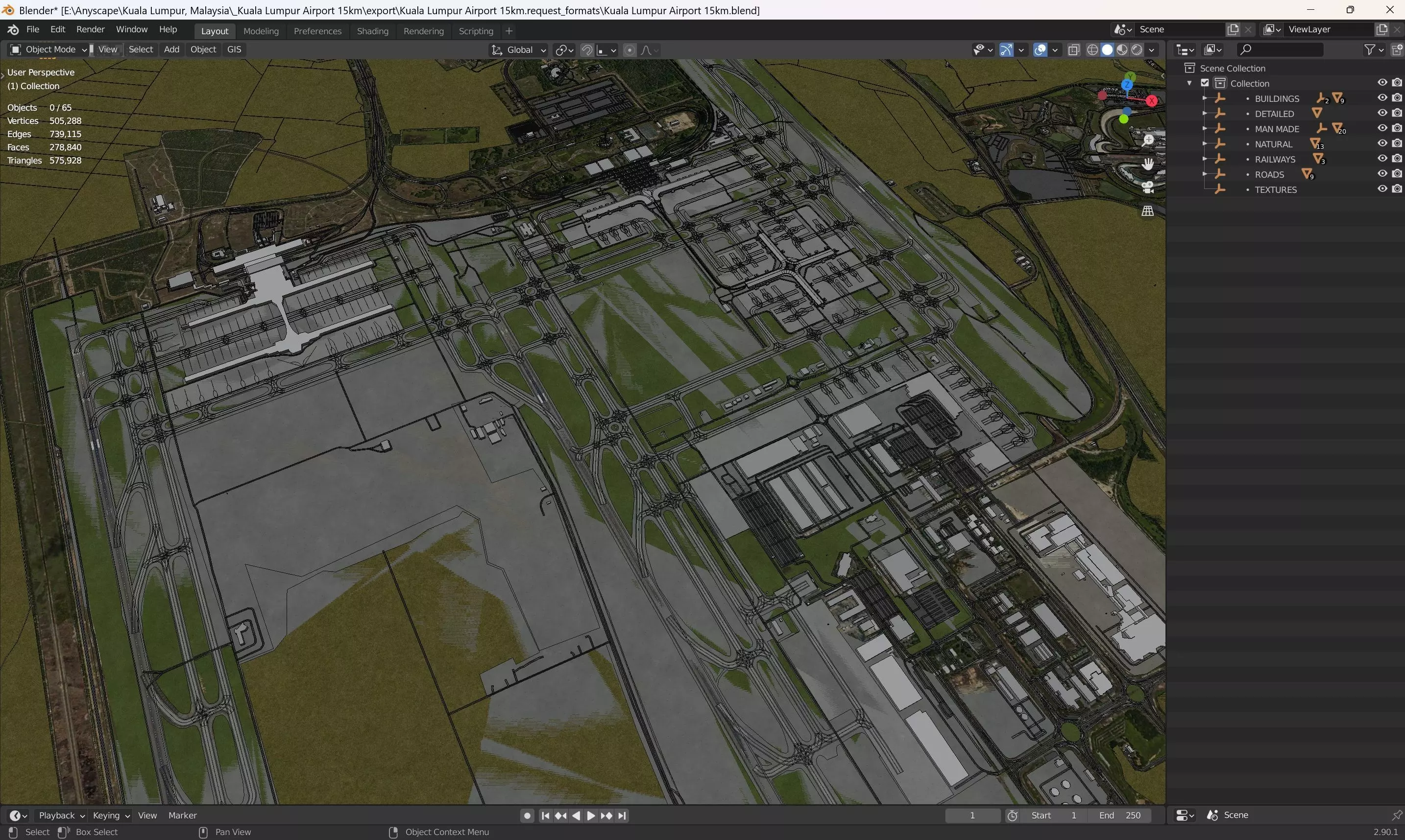 Kuala Lumpur - 3D Airport Model Low-poly 3D model_16