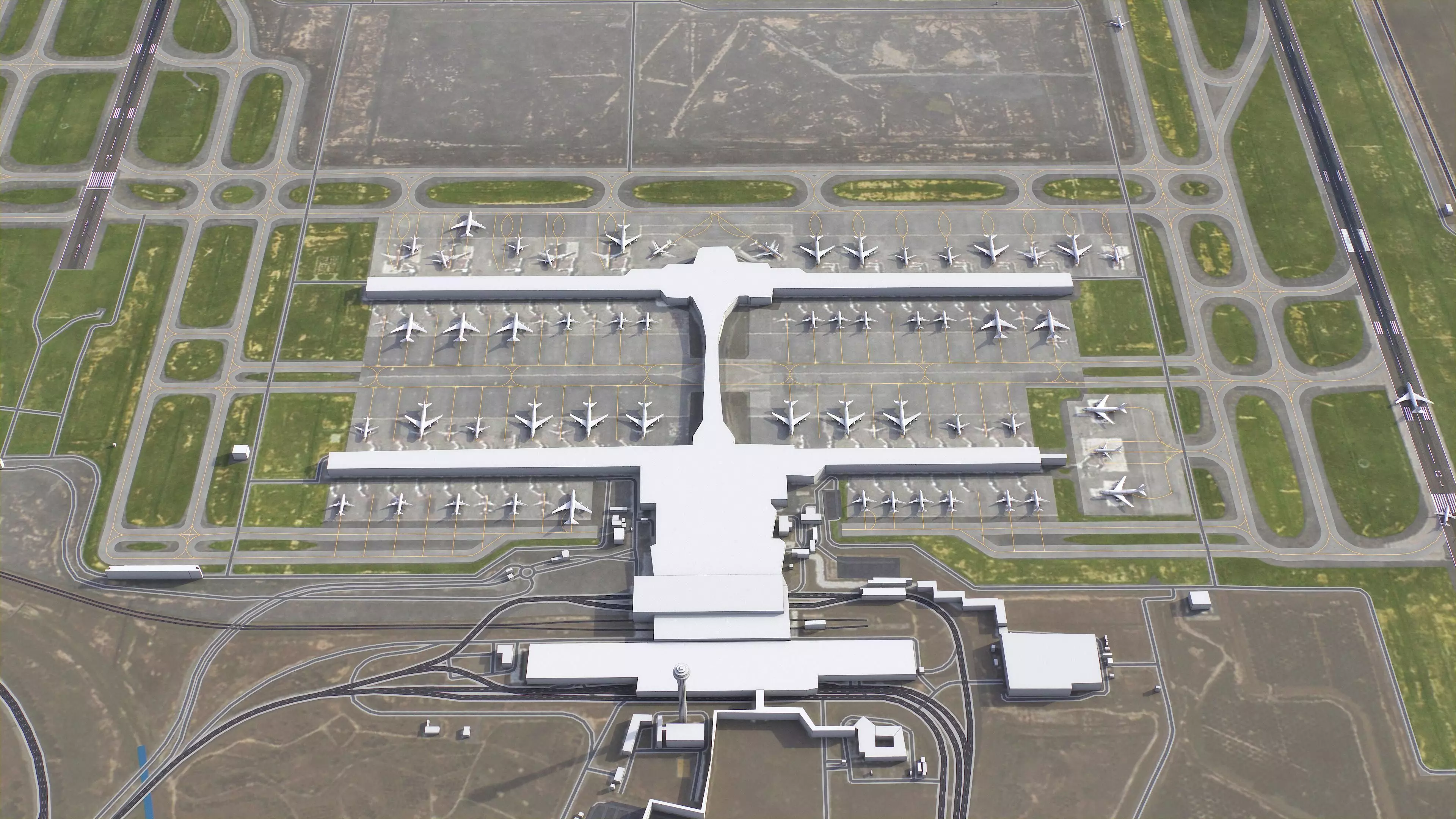 Kuala Lumpur - 3D Airport Model Low-poly 3D model_9