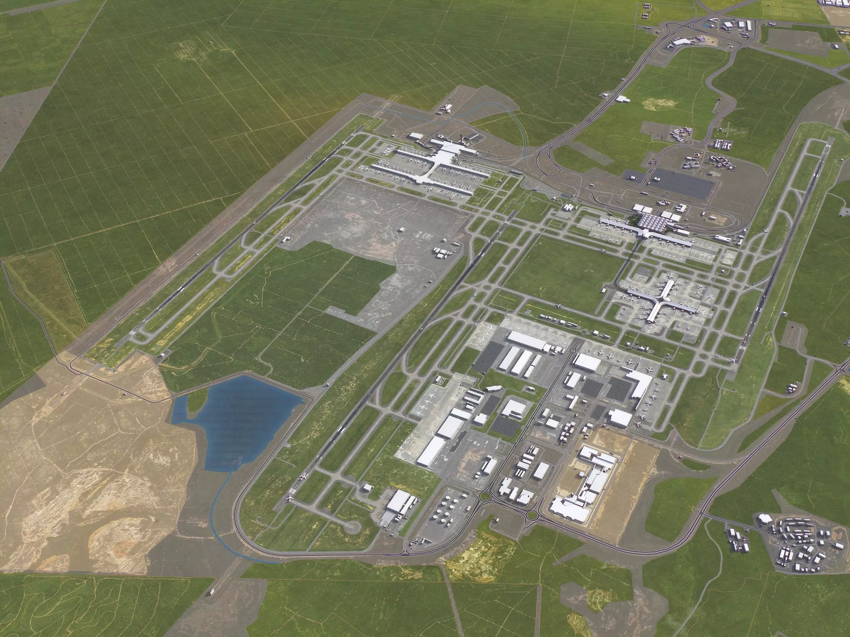 Kuala Lumpur - 3D Airport Model Low-poly 3D model_4