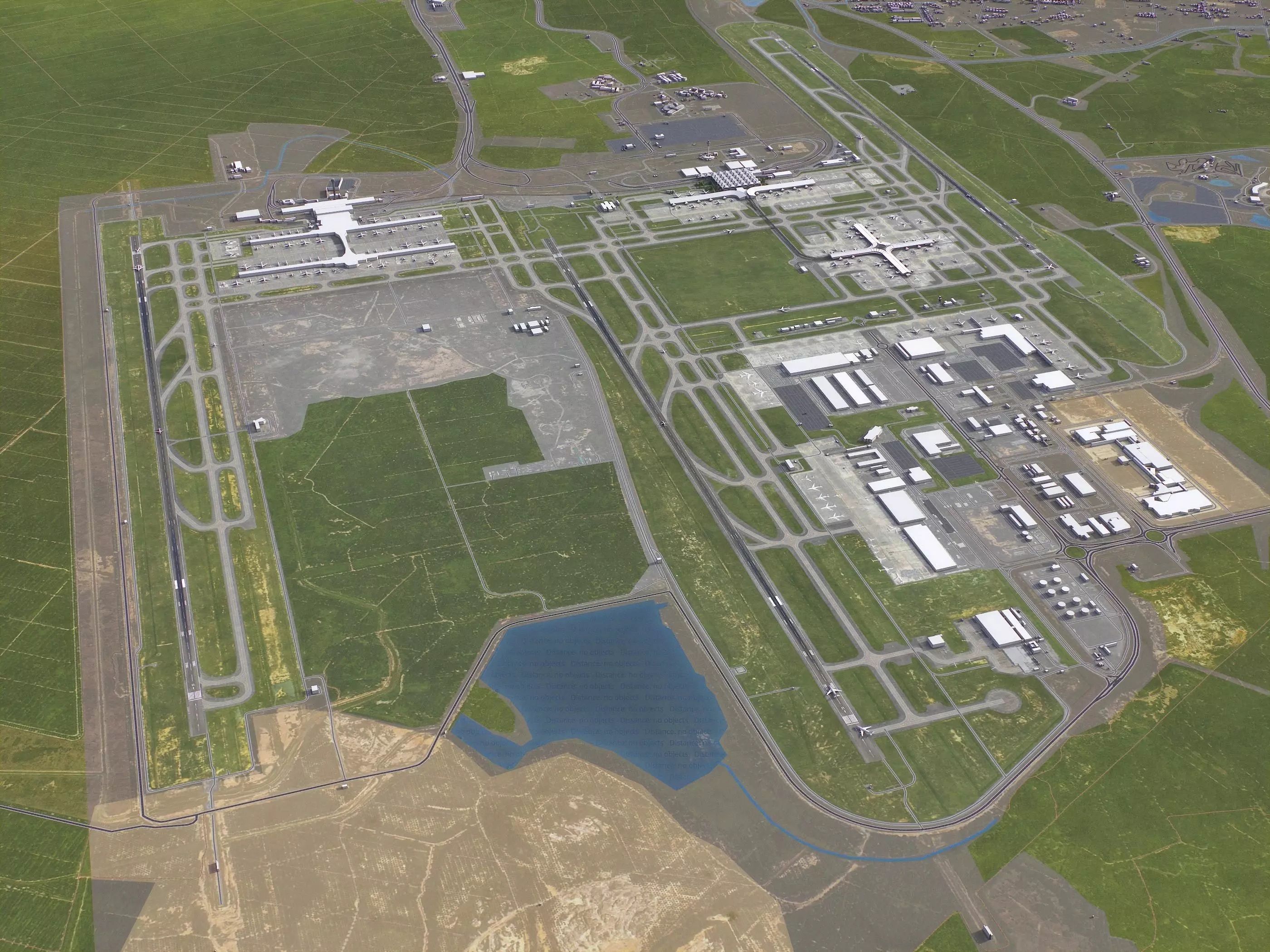 Kuala Lumpur - 3D Airport Model Low-poly 3D model_1