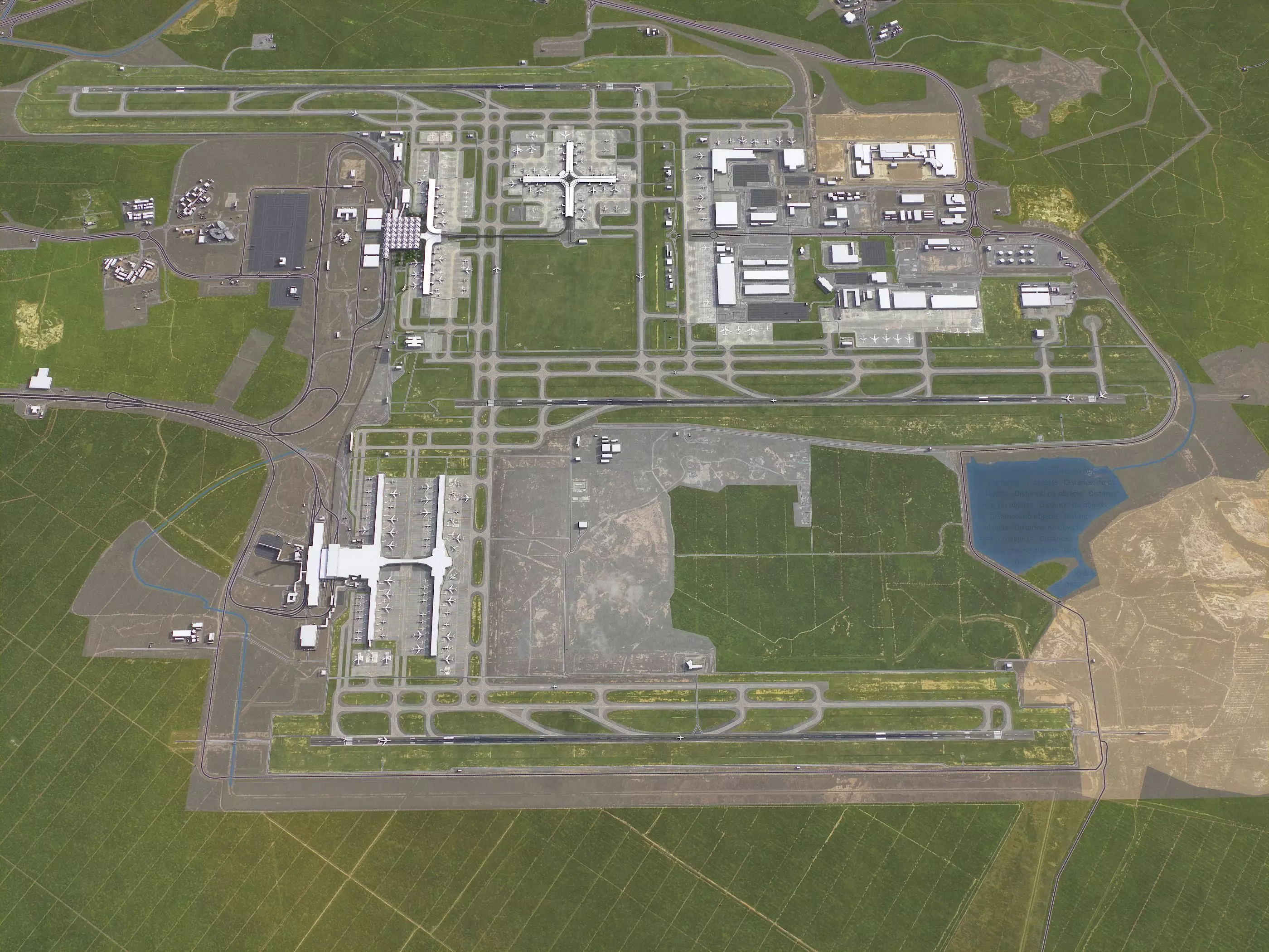 Kuala Lumpur - 3D Airport Model Low-poly 3D model_2