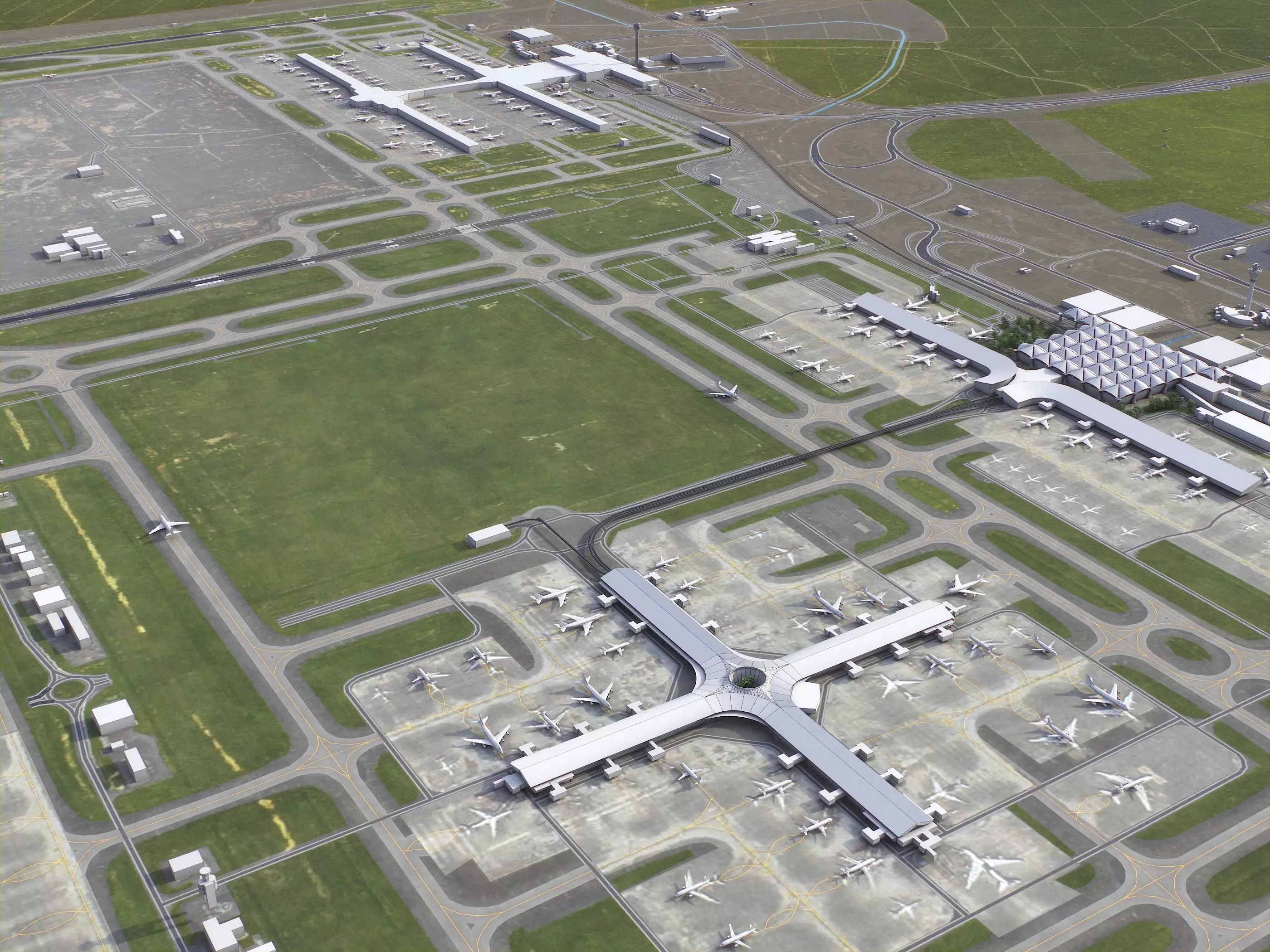 Kuala Lumpur - 3D Airport Model Low-poly 3D model_6