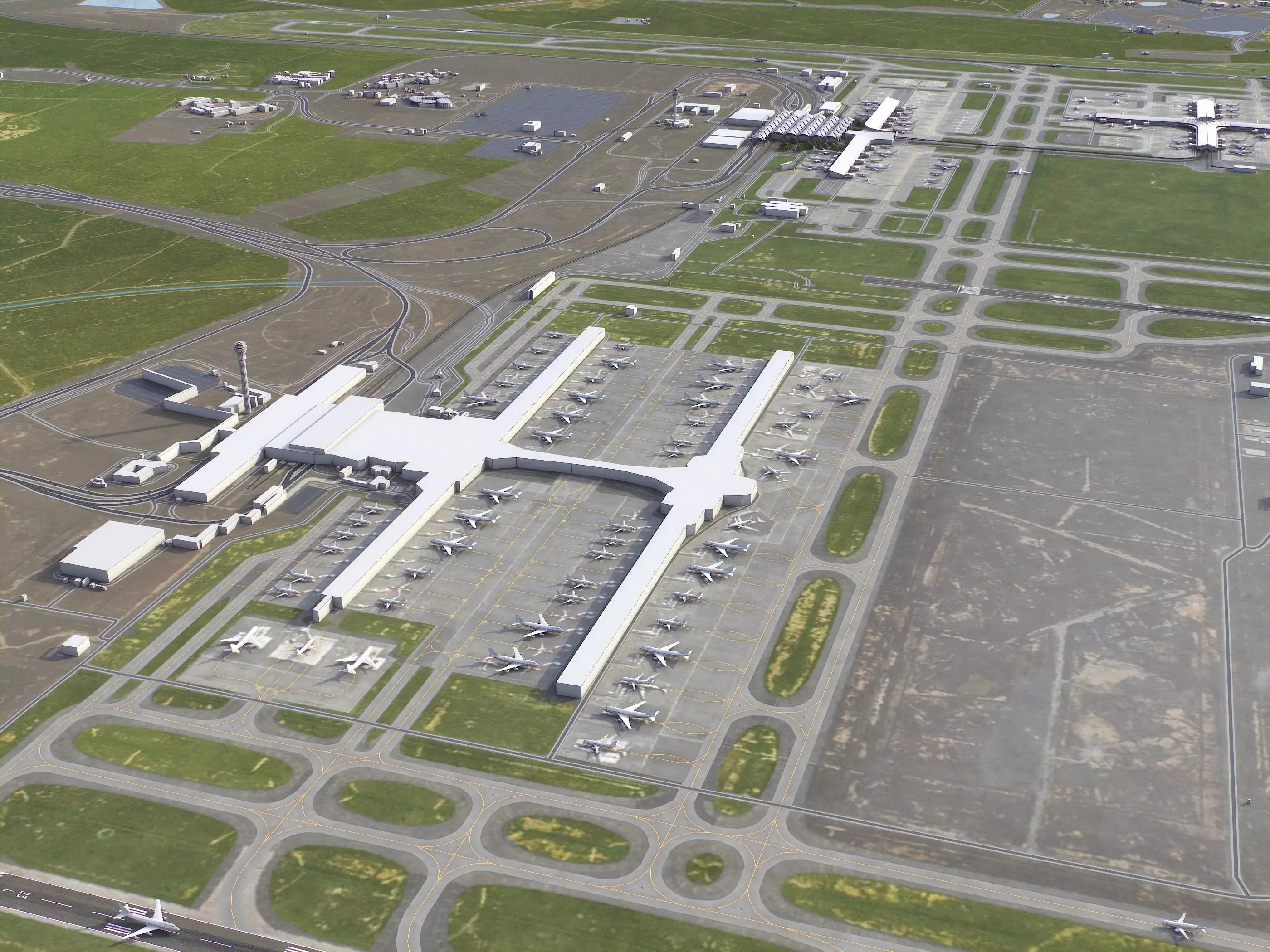 Kuala Lumpur - 3D Airport Model Low-poly 3D model_5