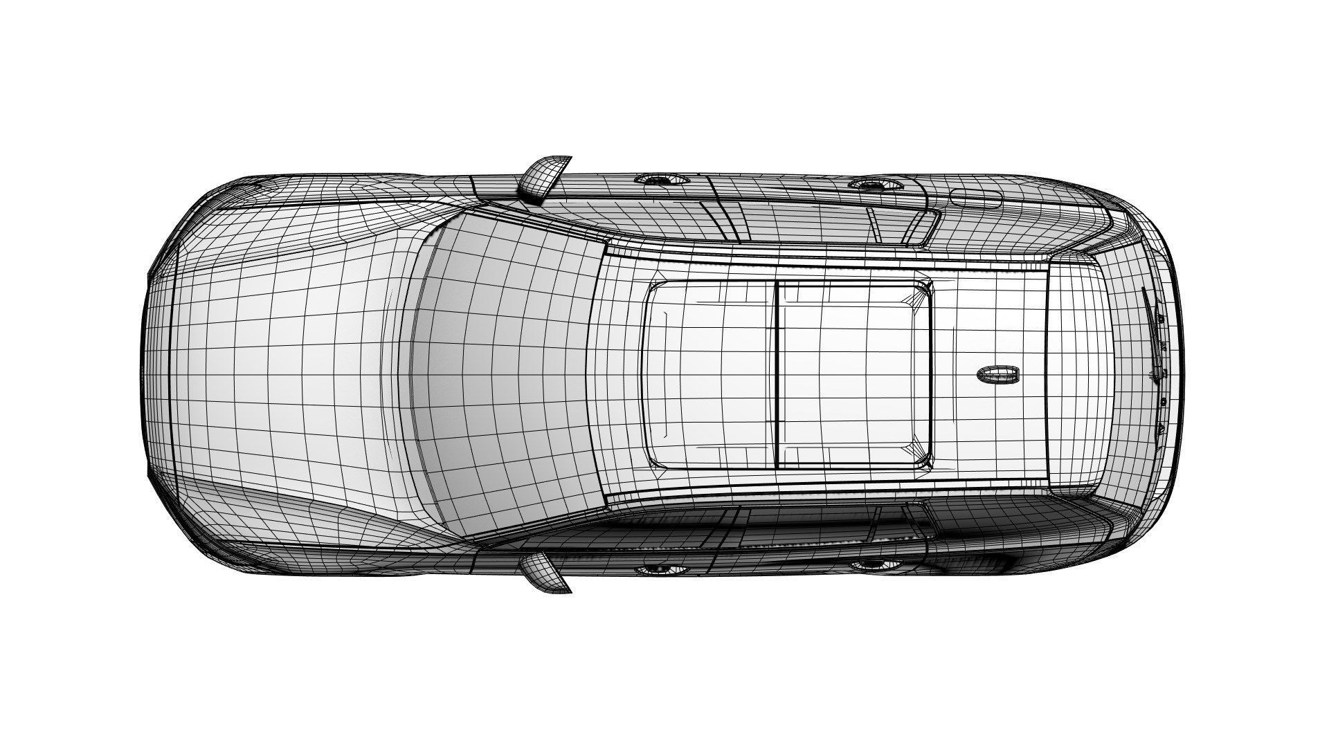 Modern Swedish luxury combi unbranded 3D model_13