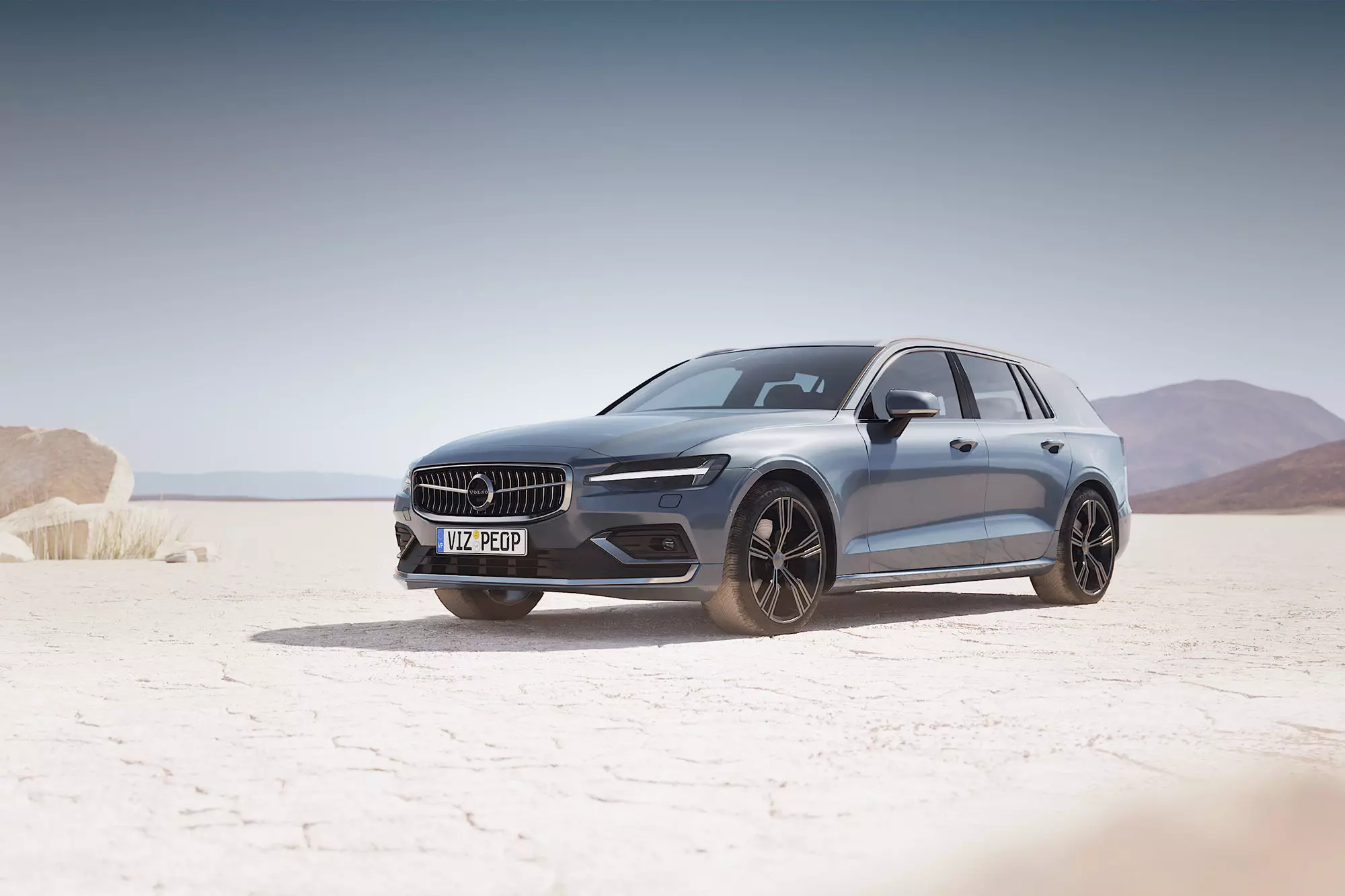 Modern Swedish luxury combi unbranded 3D model_0