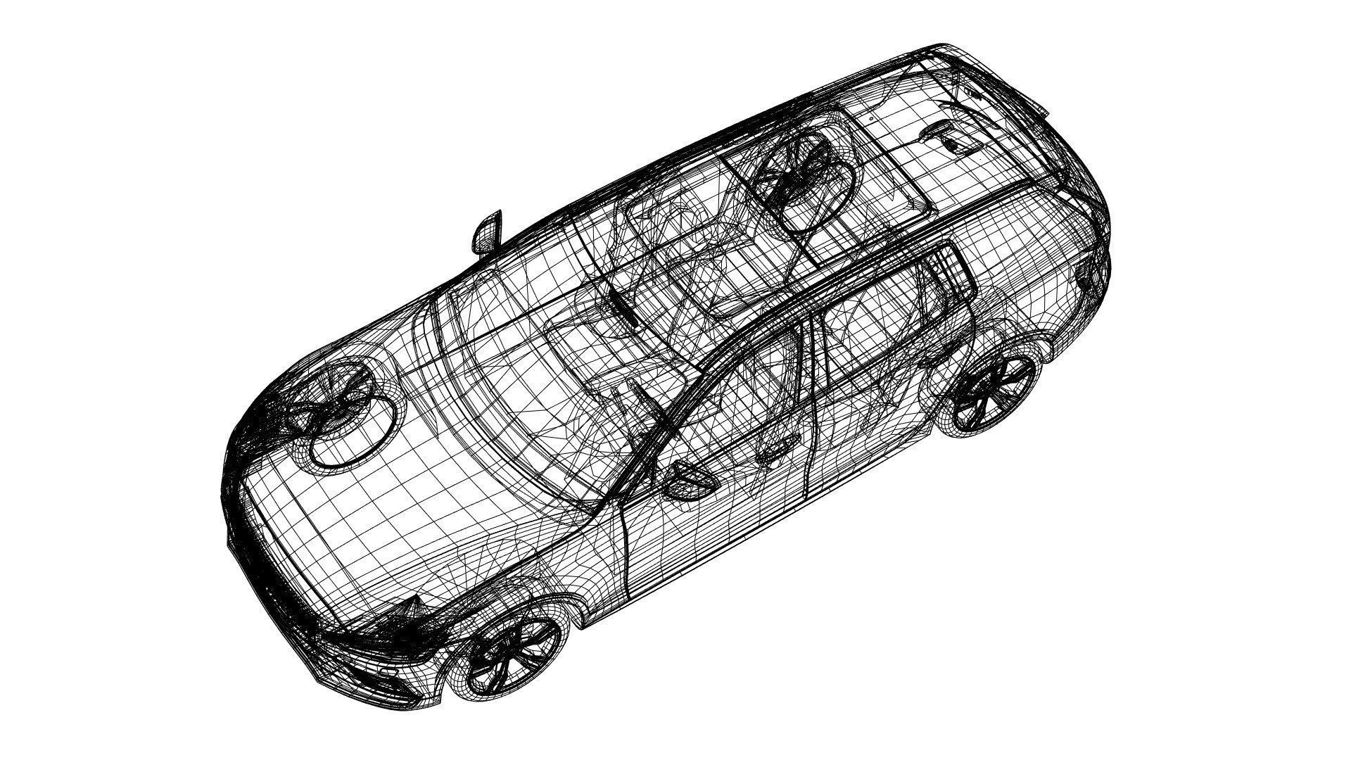 Modern Swedish luxury combi unbranded 3D model_6