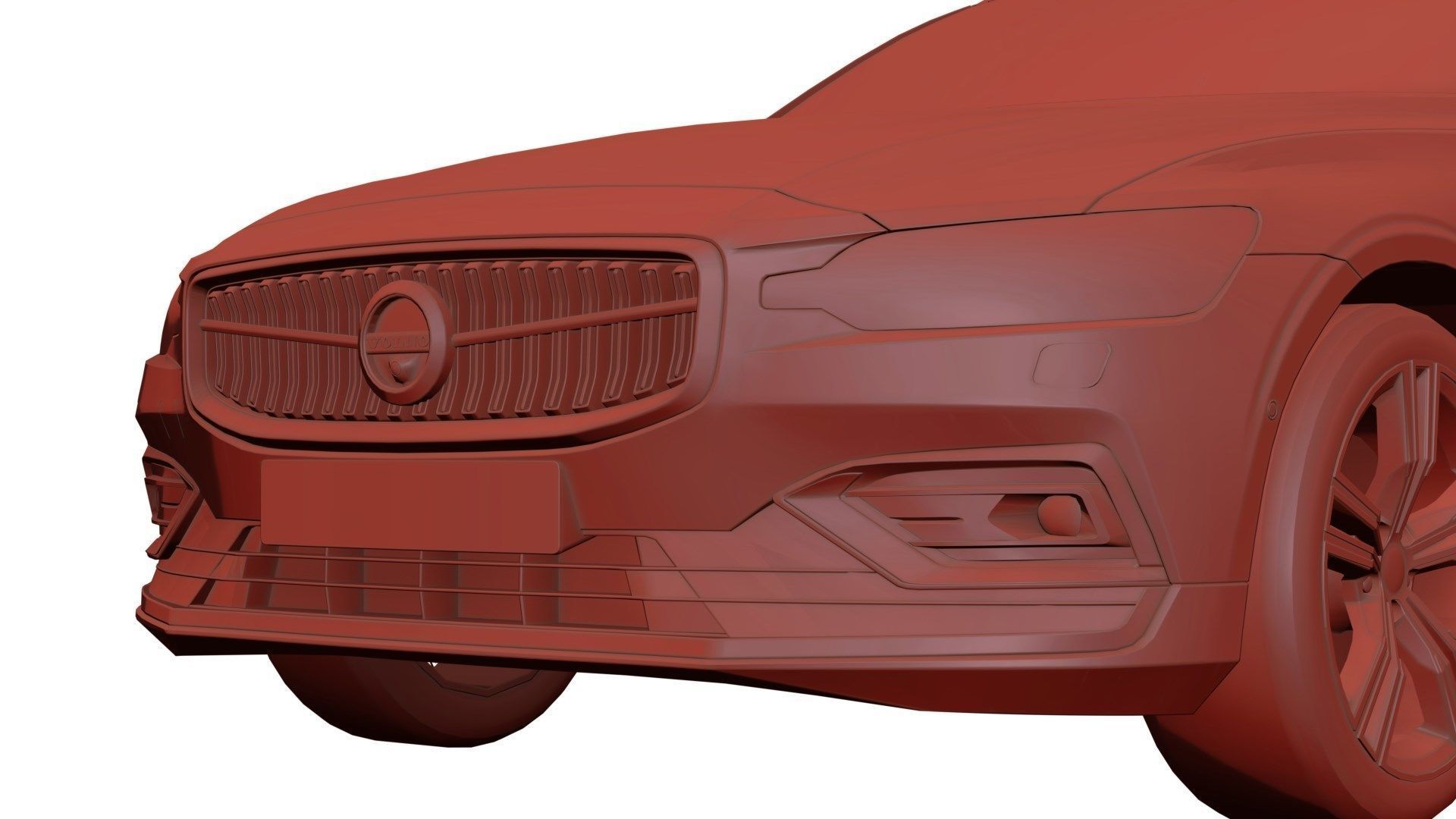 Modern Swedish luxury combi unbranded 3D model_9