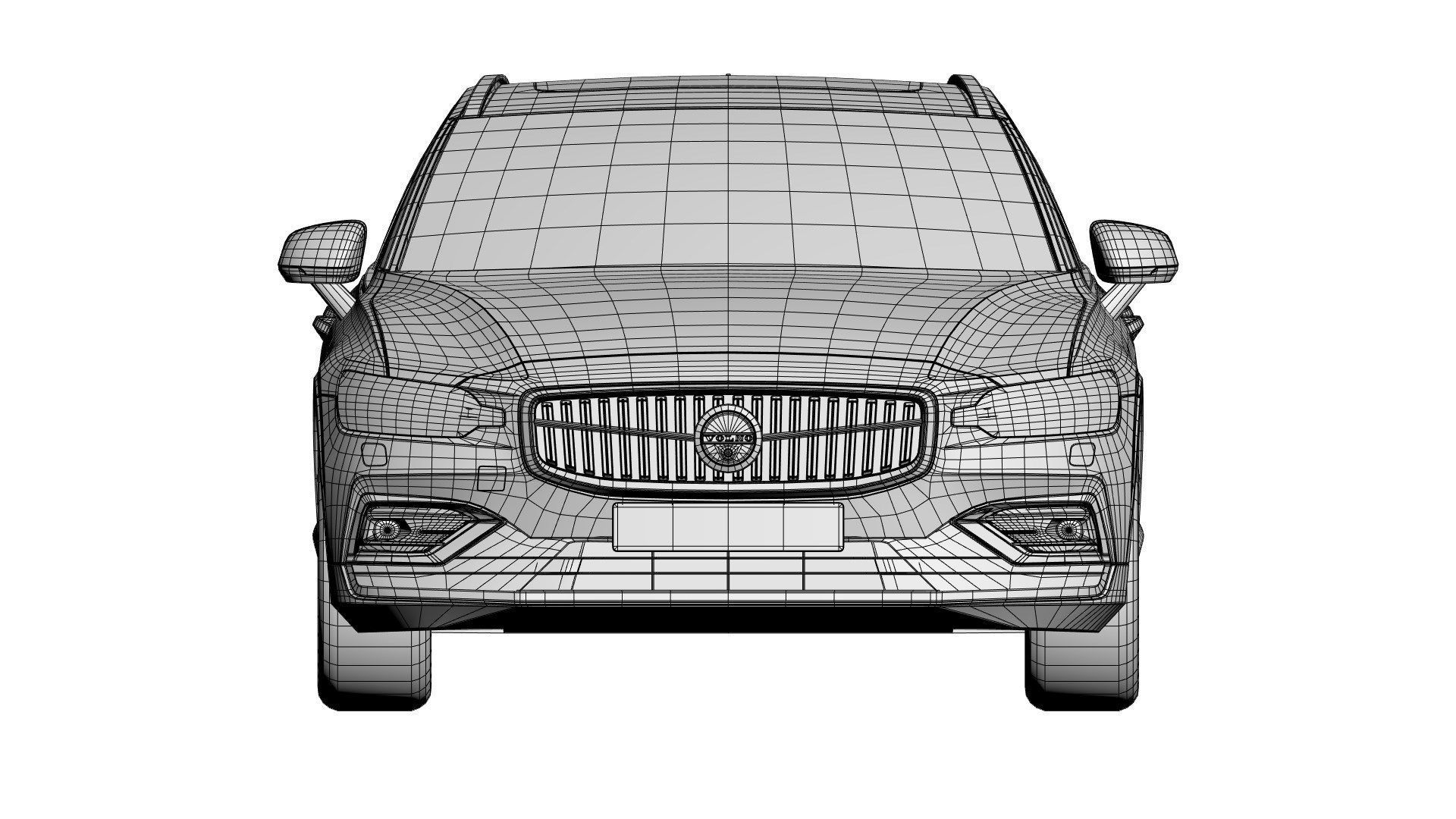 Modern Swedish luxury combi unbranded 3D model_12