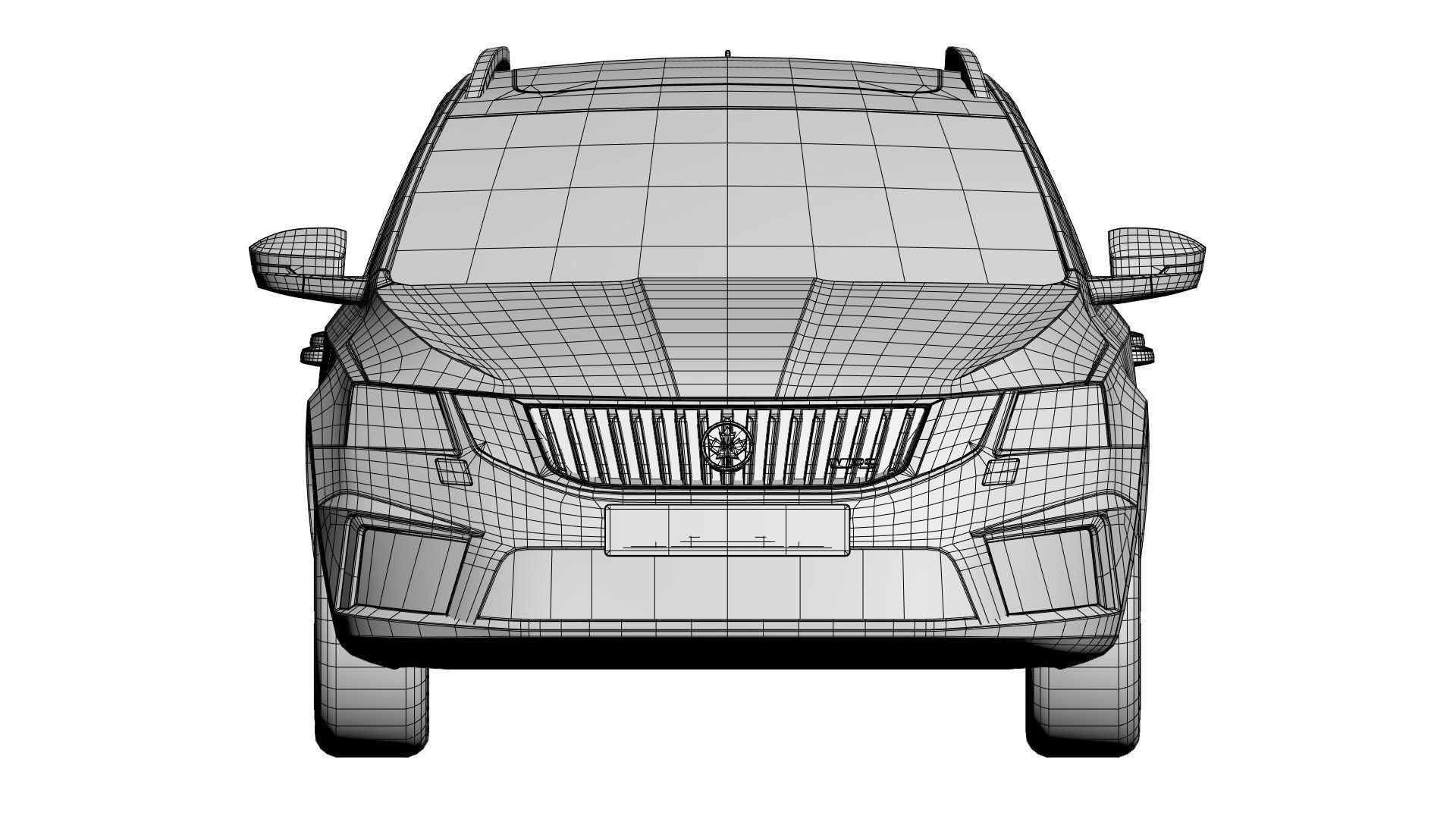 European station wagon unbranded 3D model_10