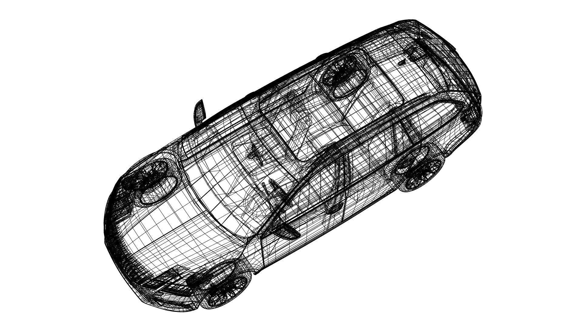 European station wagon unbranded 3D model_6