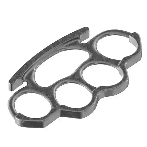 Knuckle metal fist ring 3D model