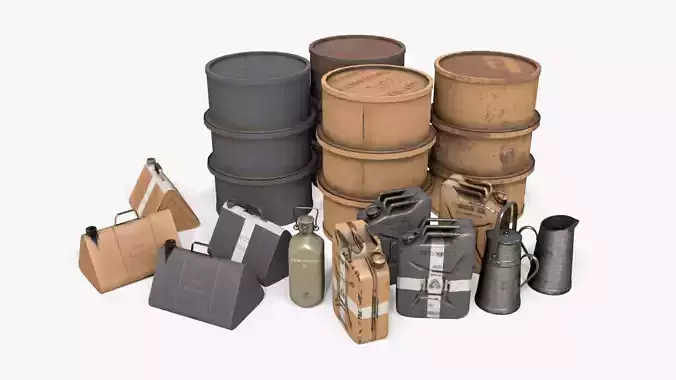 WW2 Liquid Storage Assets Collection 
