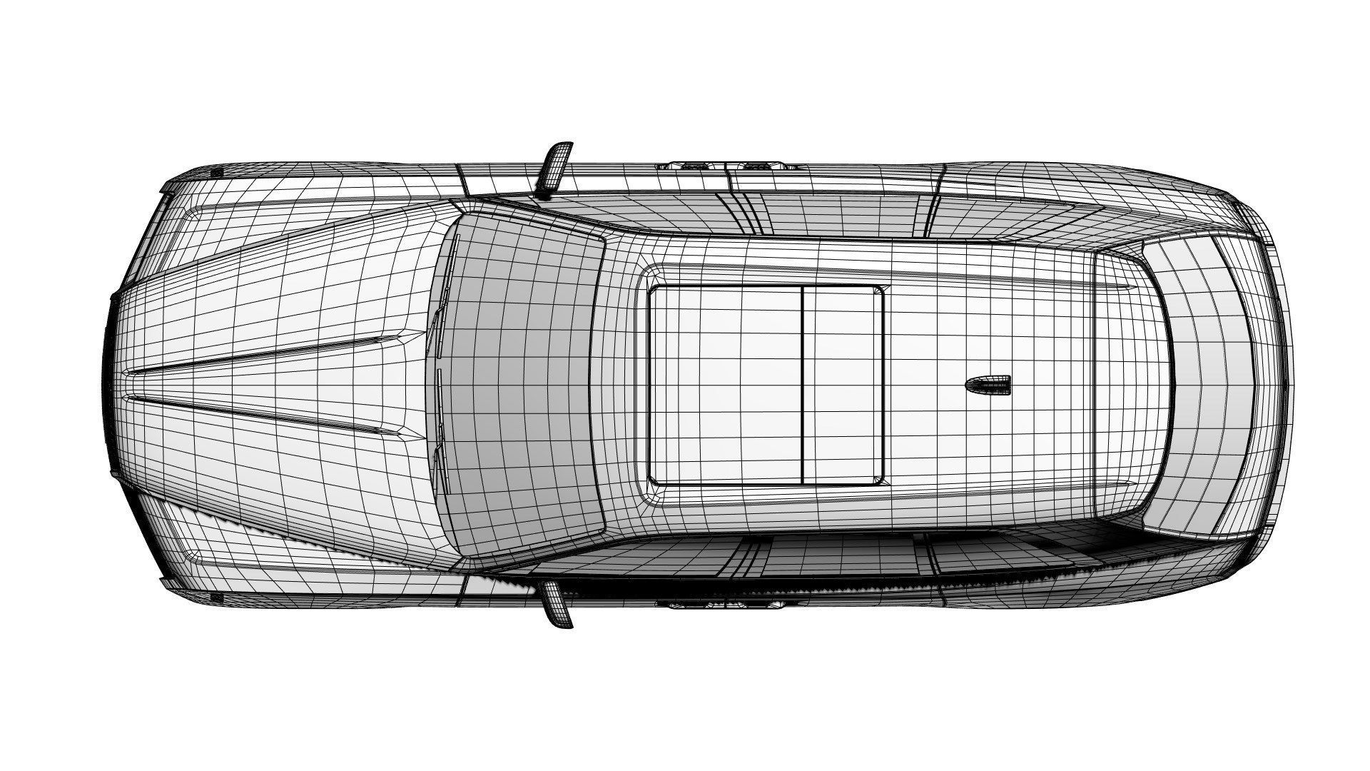 Luxury SUV unbranded 3D model_13