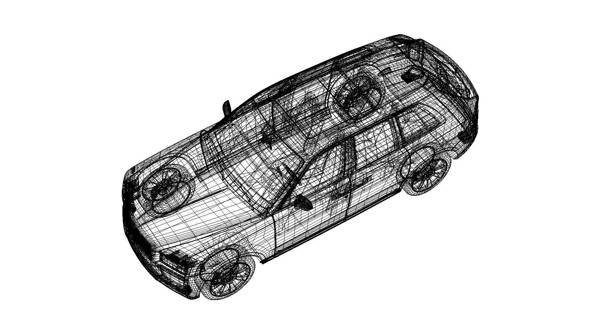 Luxury SUV unbranded 3D model_6